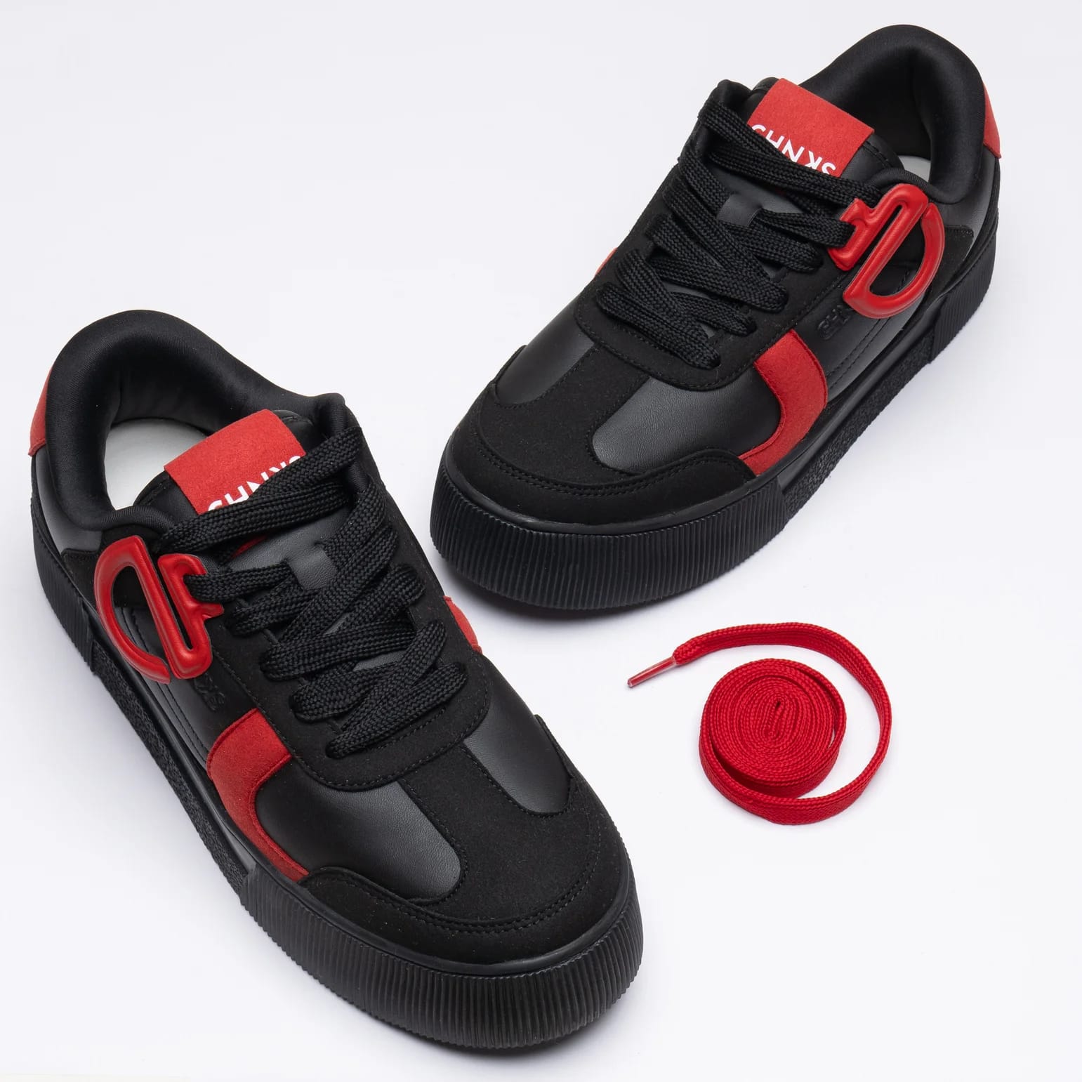Black and Red Sneakers