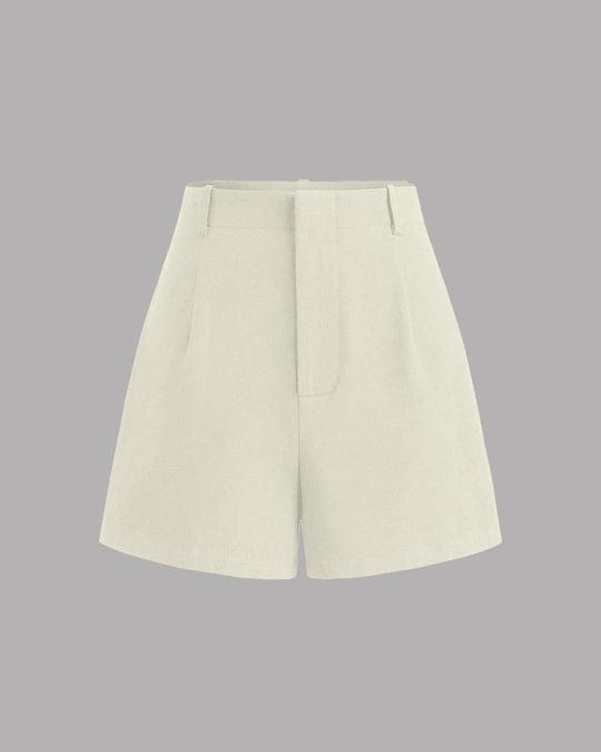 High-waisted tailored shorts