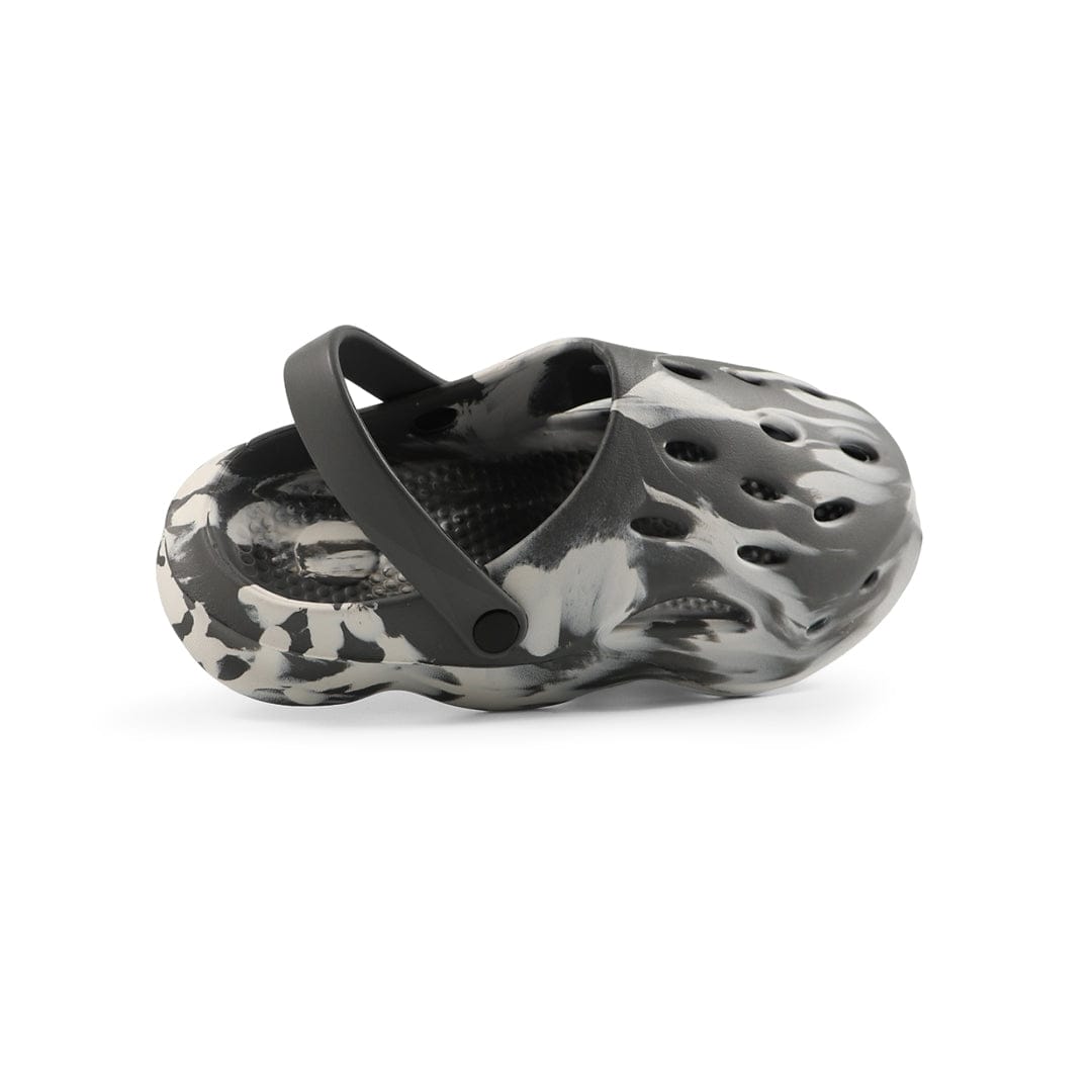 Black and White Foam Clog
