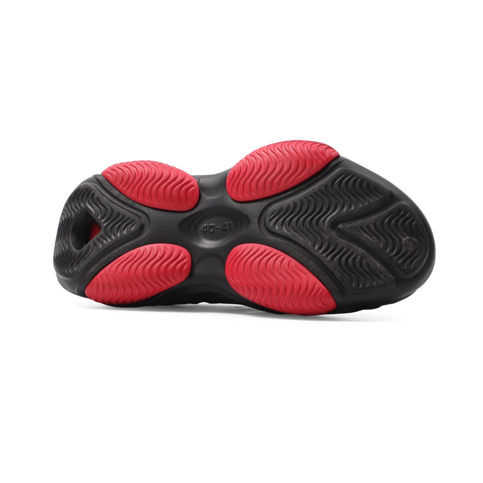 Black and Red Slip-On Foam Sneakers