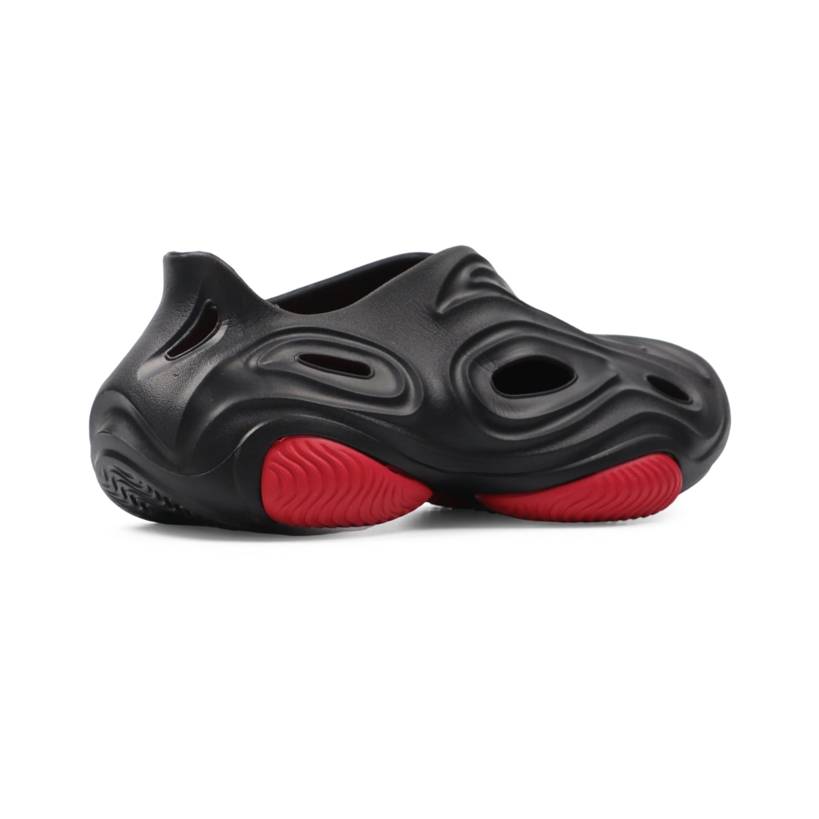 Black and Red Slip-On Foam Sneakers