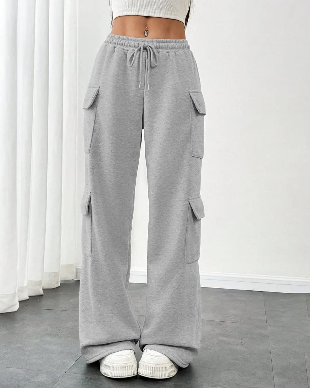 Gray Cargo Pants