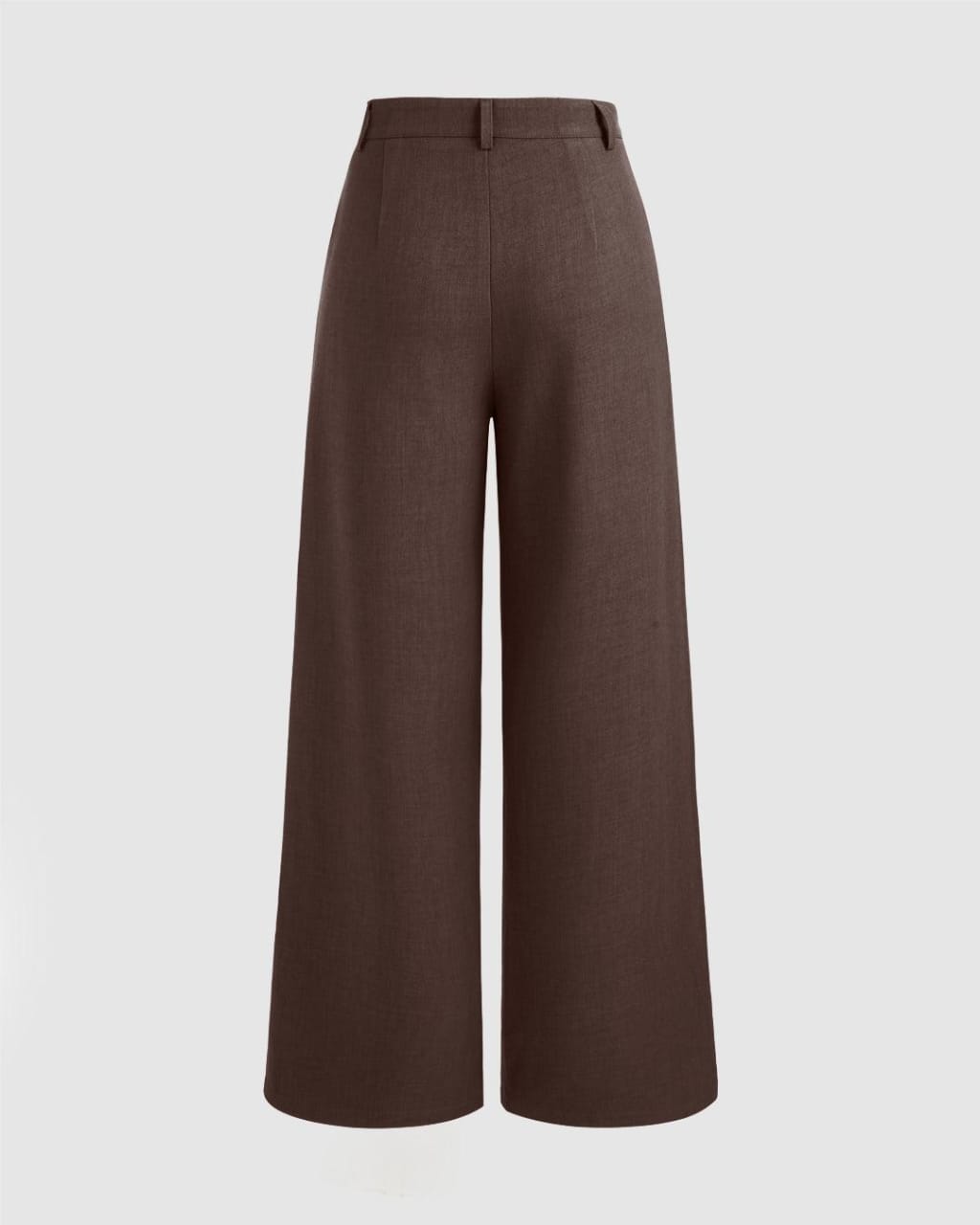 High-waisted wide-leg trousers
