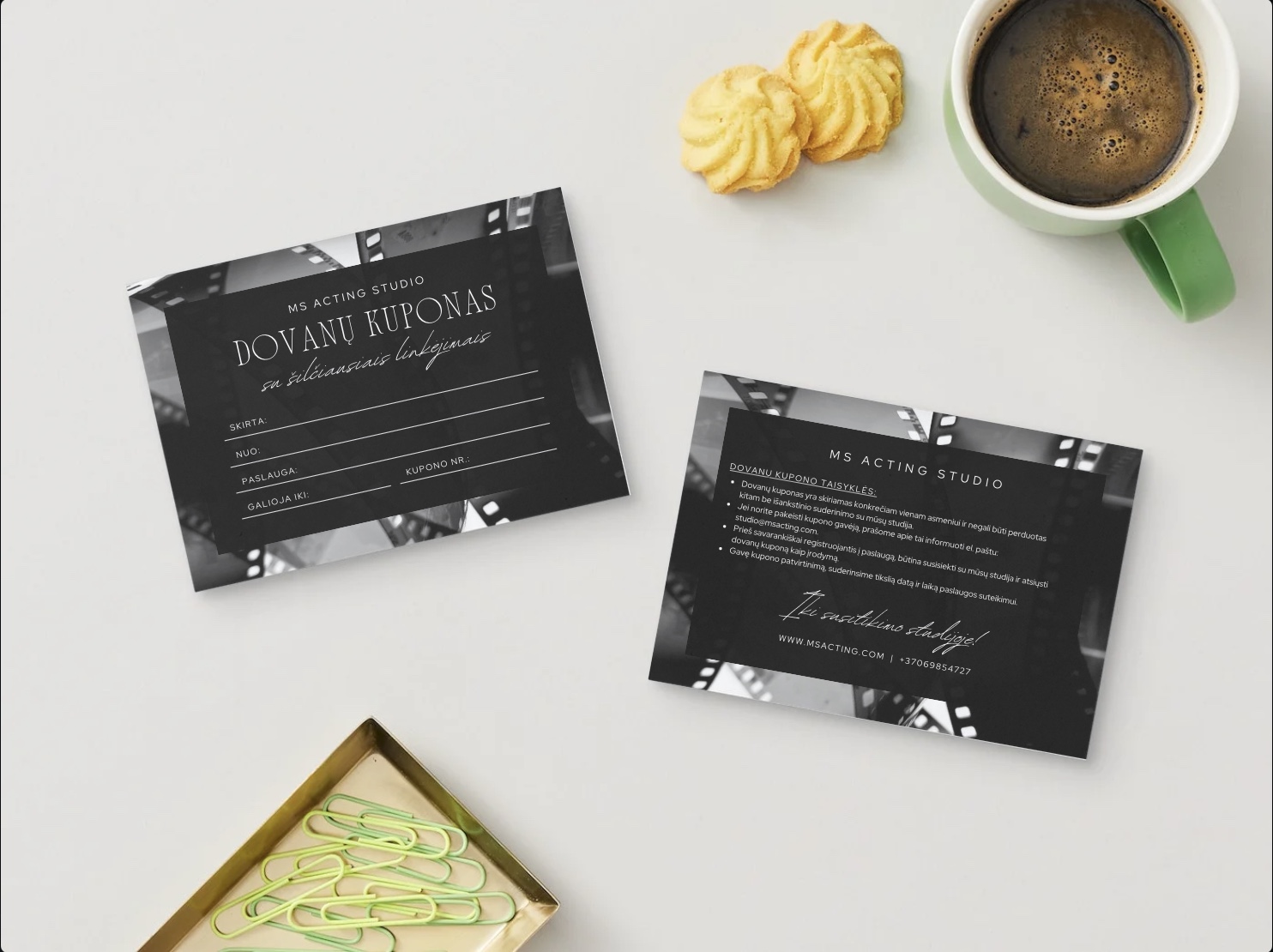 MS ACTING STUDIO - Dovanų kuponas (100€ vertės)