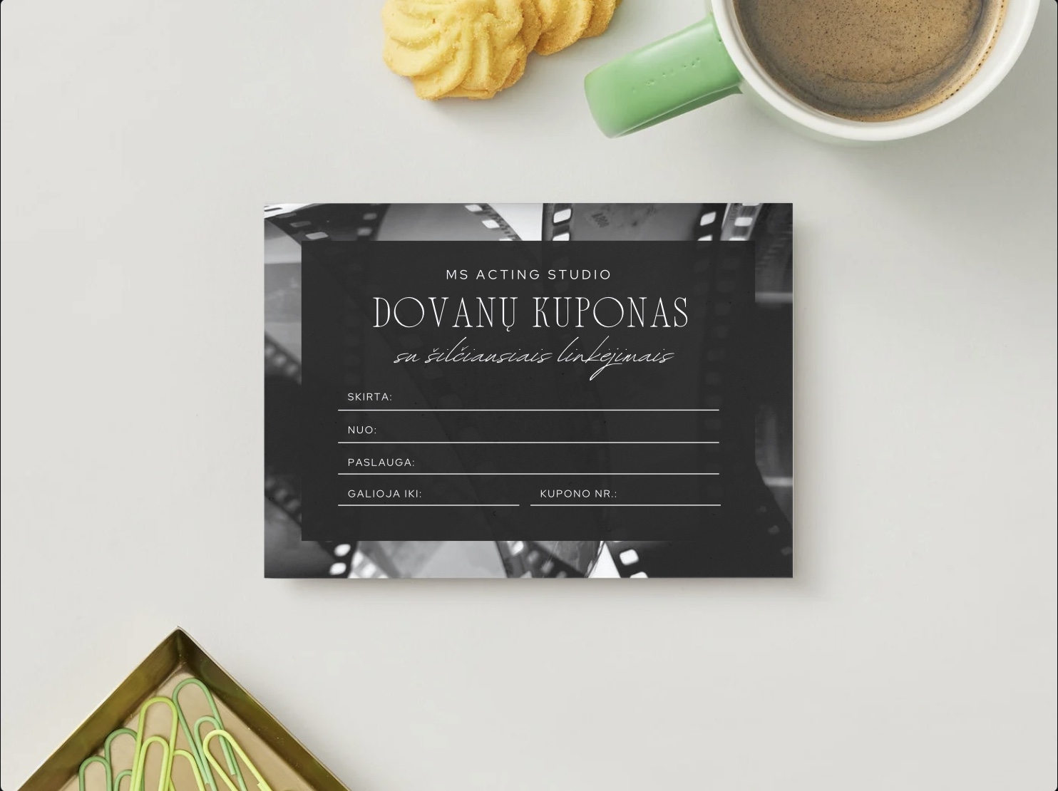 MS ACTING STUDIO - Dovanų kuponas (300€ vertės)