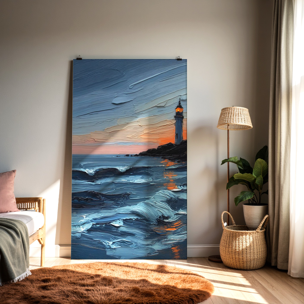 Lighthouse Serenity at Dusk