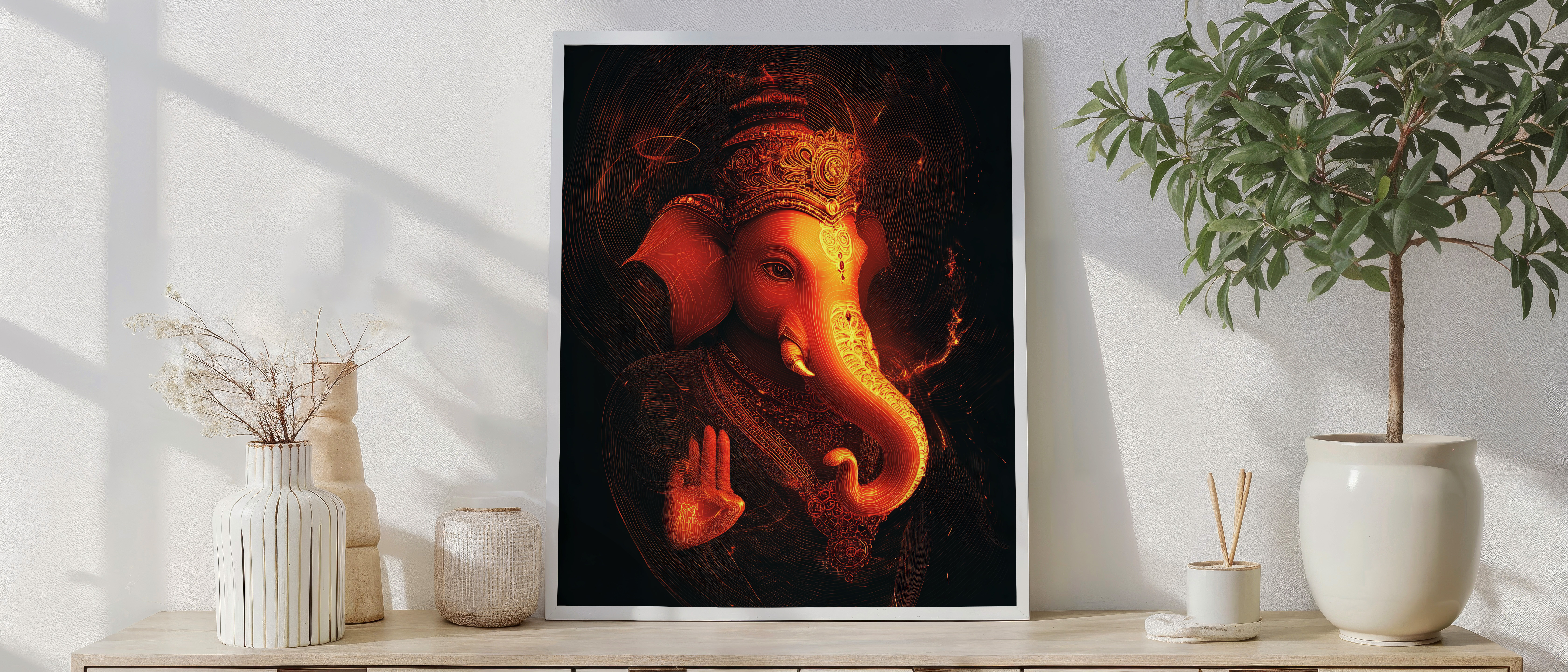 Divine Ganesha Energy Wall Art