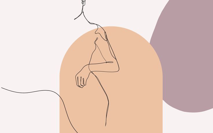 Minimalist One-Line Woman Art Print – Abstract Neutral Modern Wall Decor