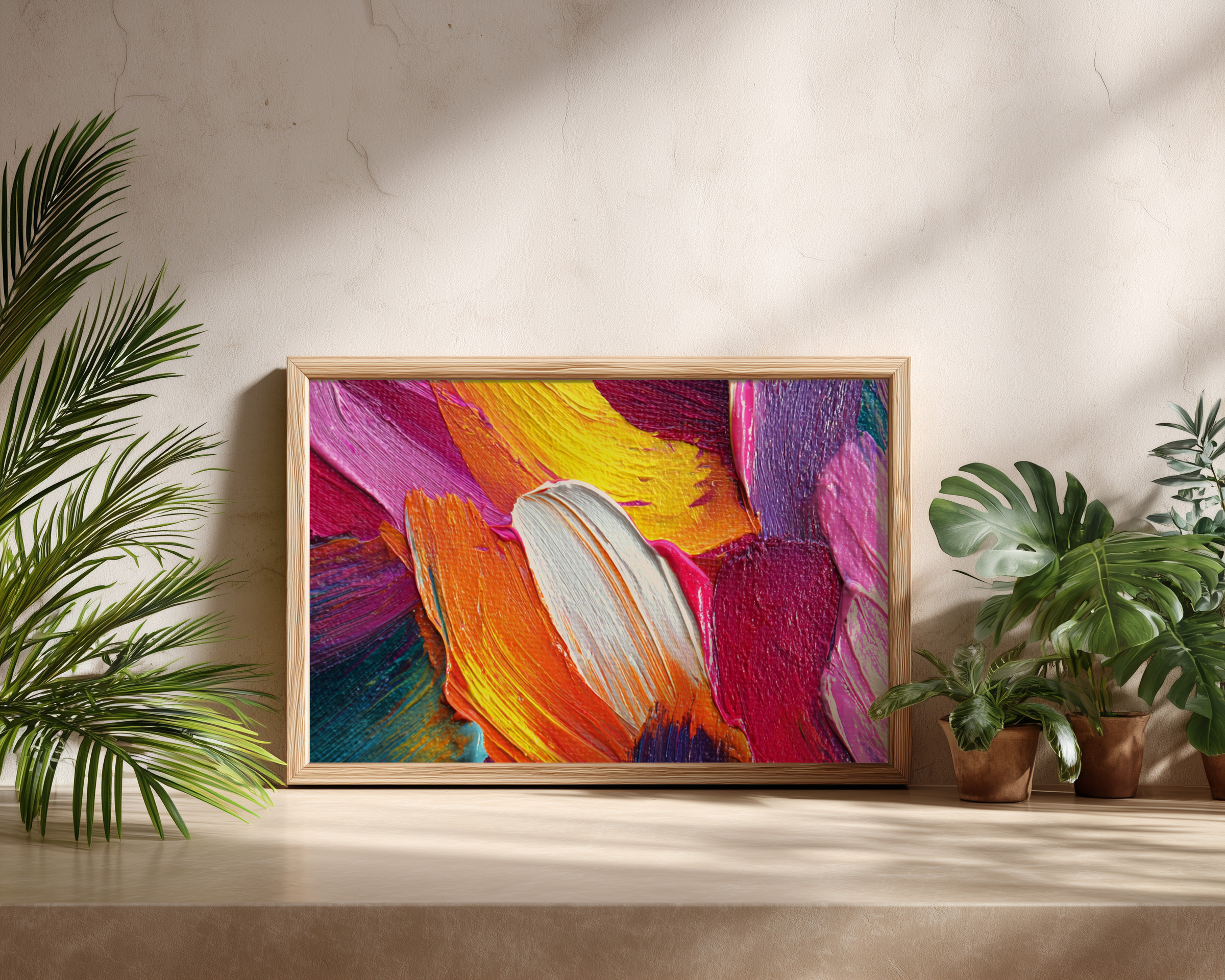 Bold Abstract Color Texture – Modern Wall Art