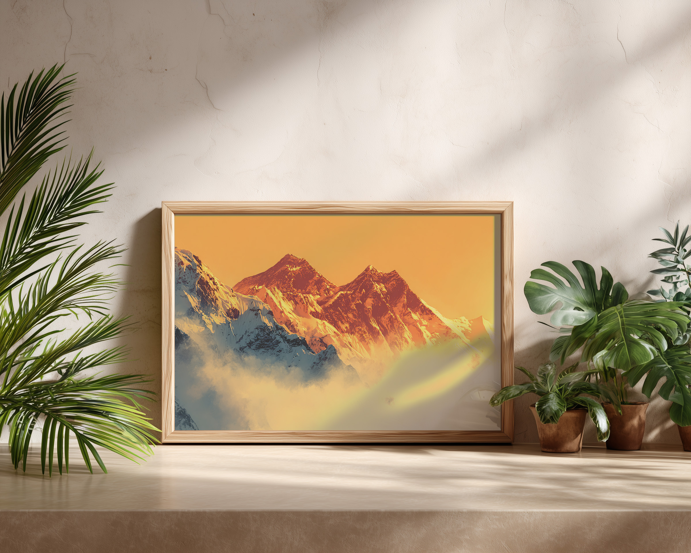 Golden Summit – Sunrise Over Majestic Mountain Peaks Wall Art
