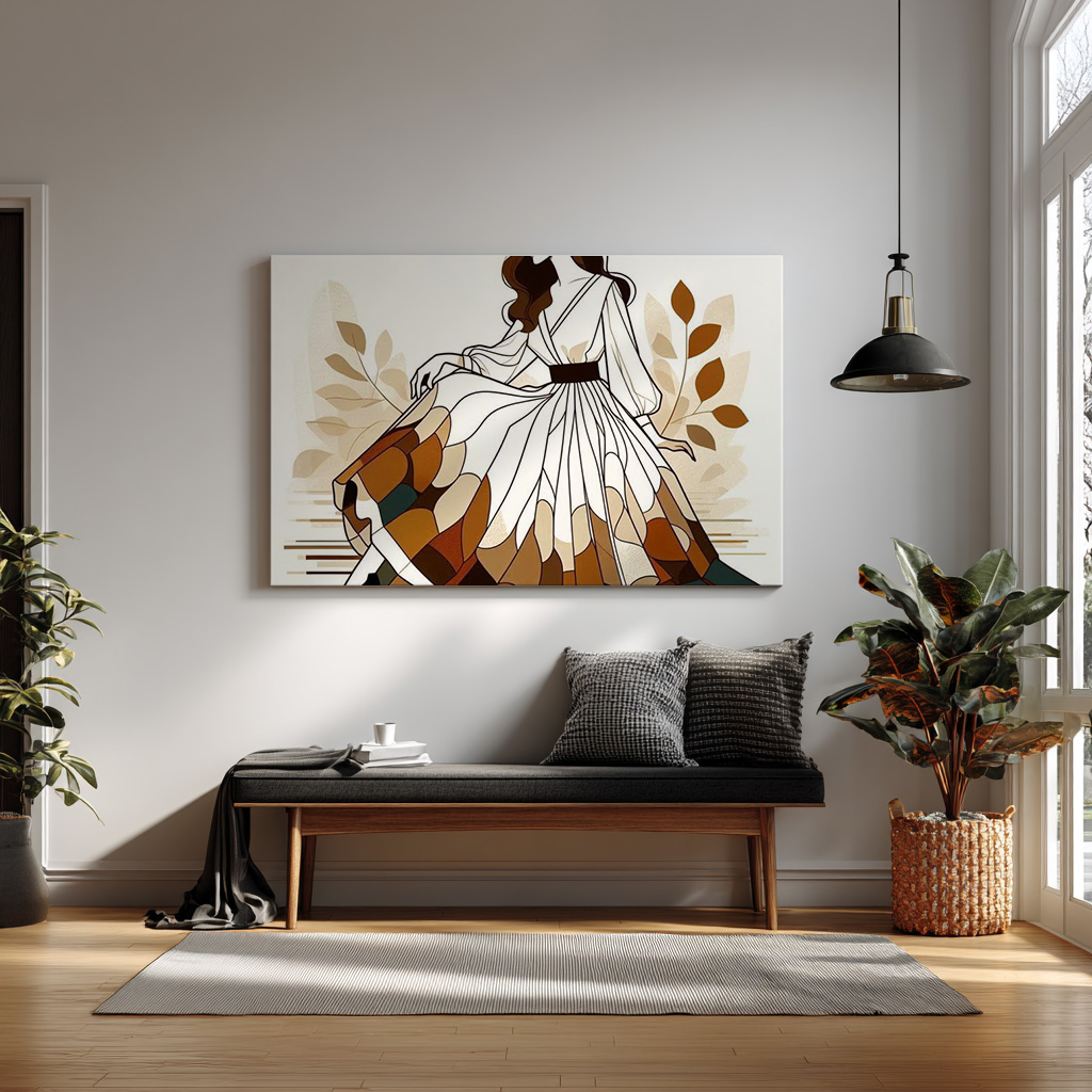 Elegant Fashion Illustration Art Print – Modern Feminine Wall Décor