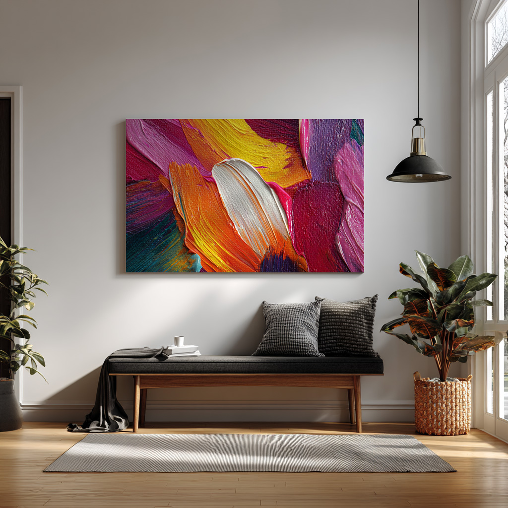 Bold Abstract Color Texture – Modern Wall Art
