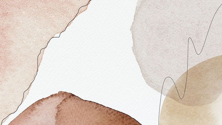 Neutral Abstract Printable Wall Art | Minimalist Watercolor Shapes | Beige & Brown Modern Decor