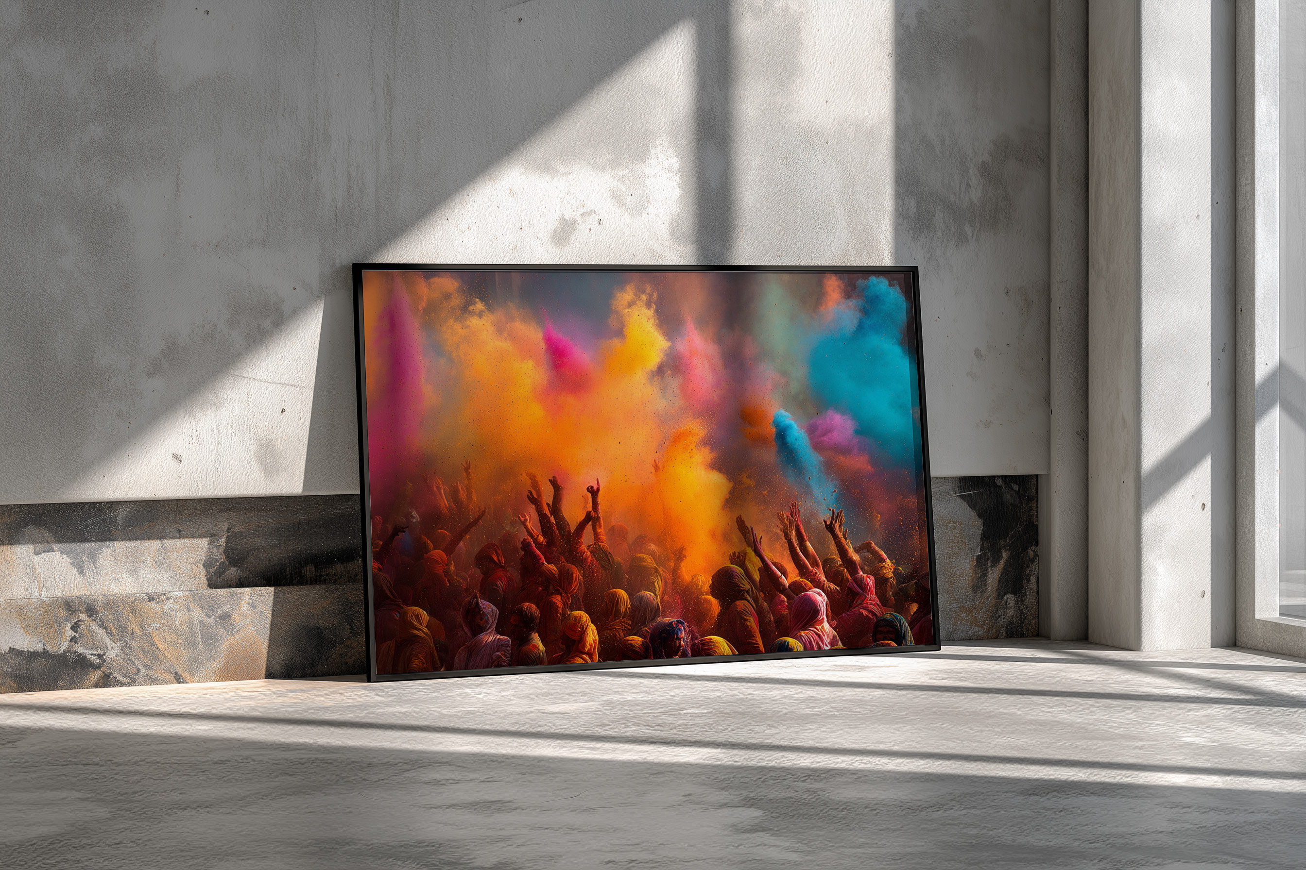 Holi Festival Color Celebration Wall Art