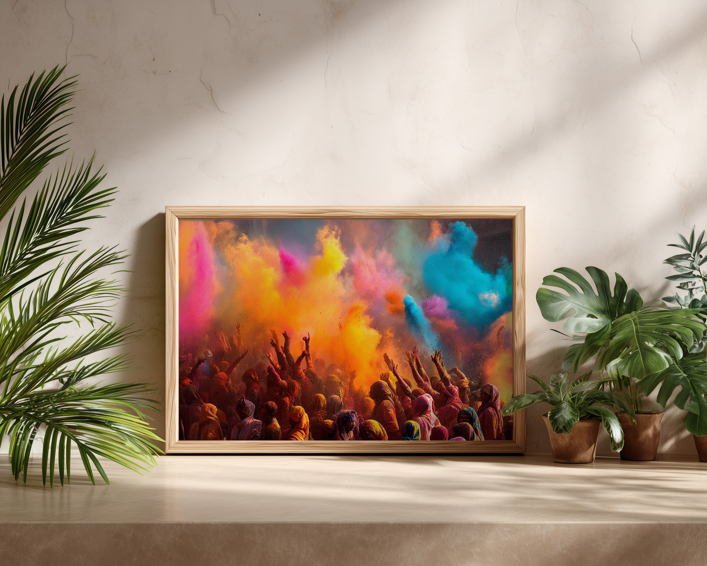 Holi Festival Color Celebration Wall Art