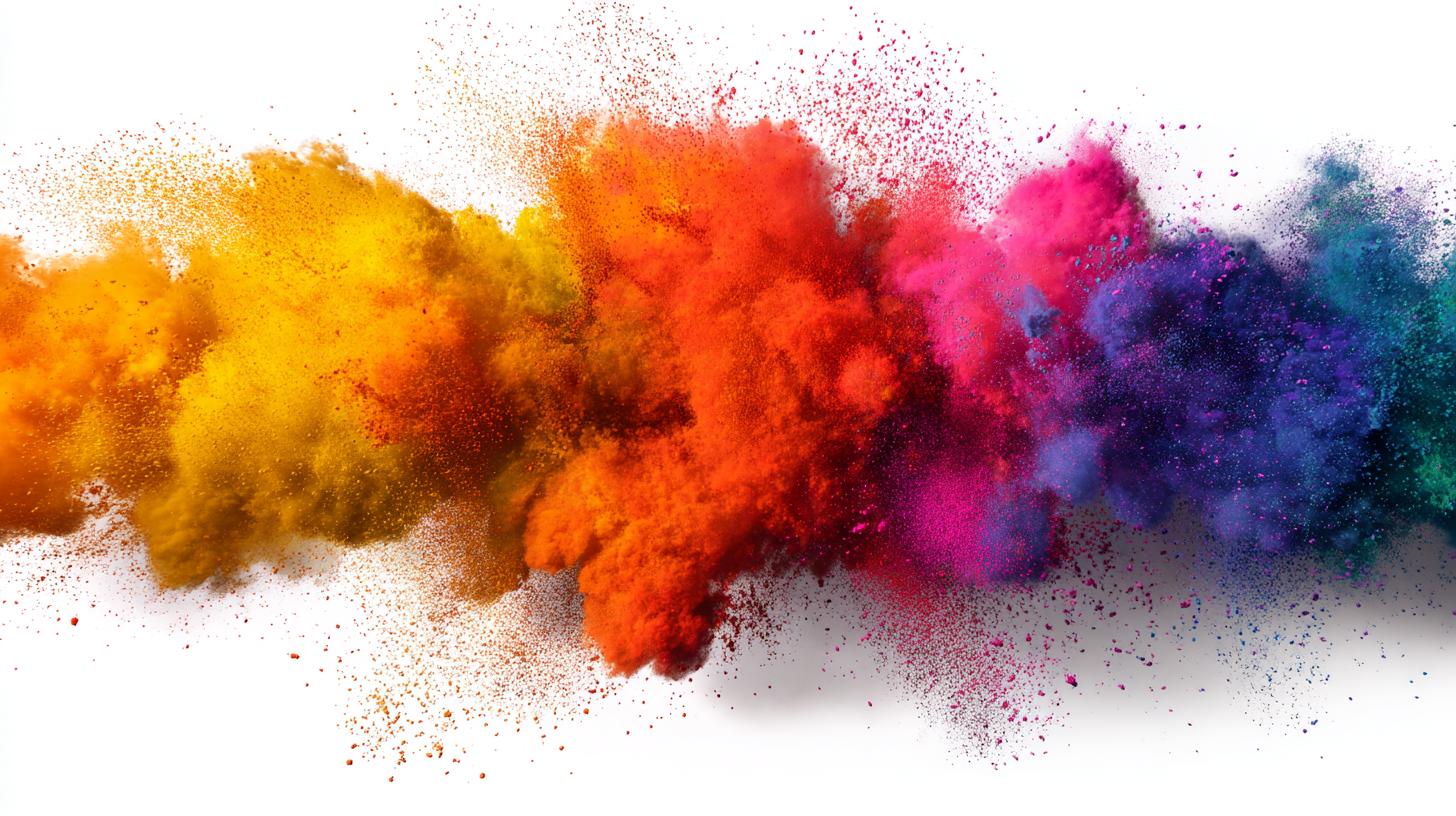 Abstract Color Explosion Wall Art