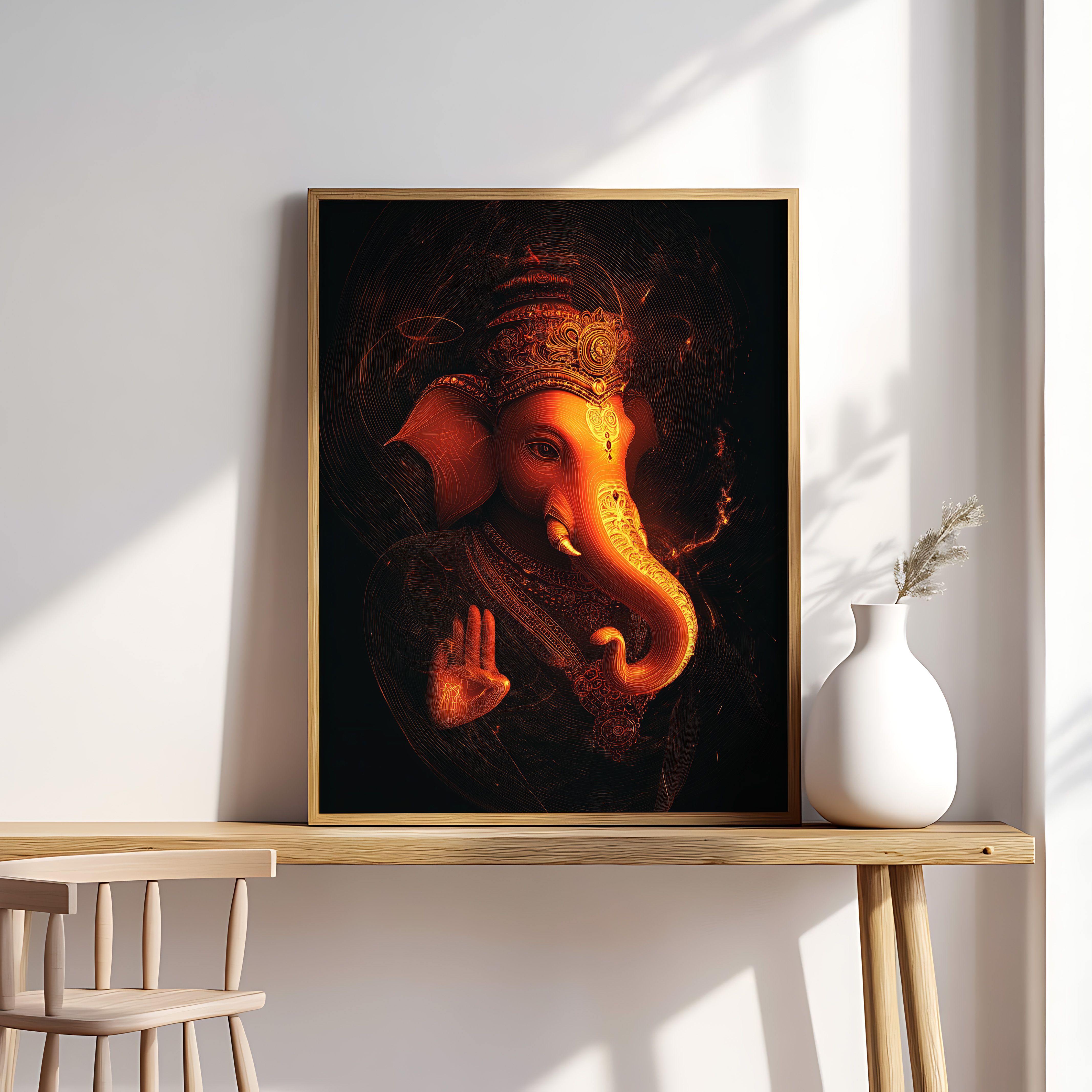 Divine Ganesha Energy Wall Art