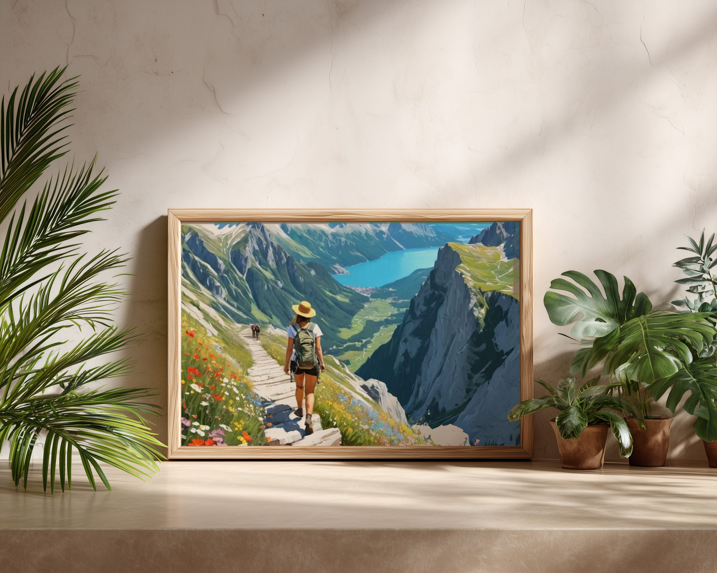Alpine Escape – Scenic Mountain Path Adventure Wall Art