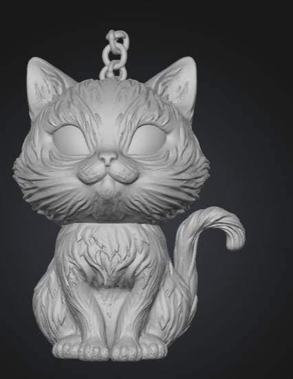 Black Cat Keychain with Glowing Green Eyes – Gothic, Witchy, Spooky Cute Charm for Halloween or Cat Lovers