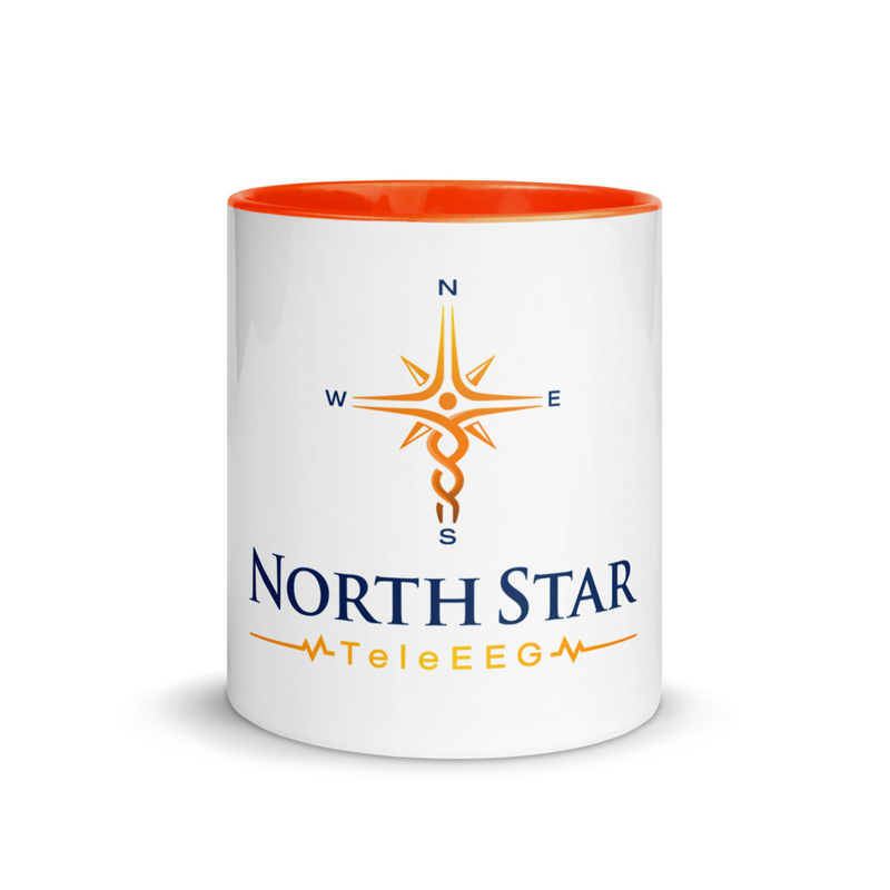 Mug with color inside and on the handle