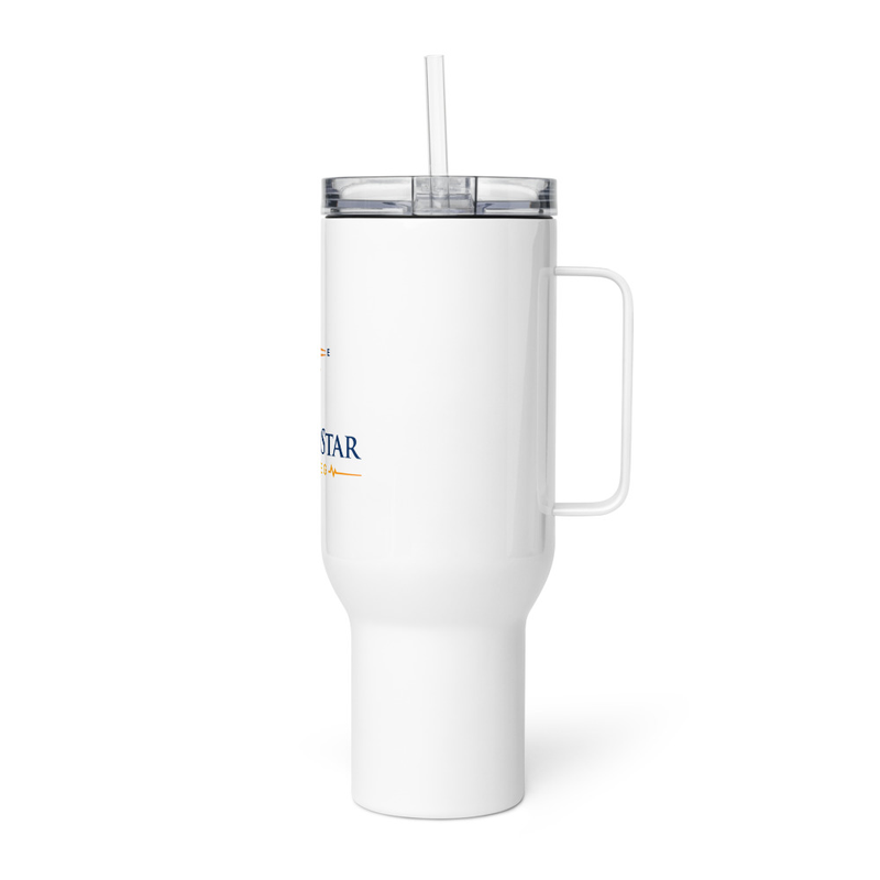 Logo 1 travel mug with a handle