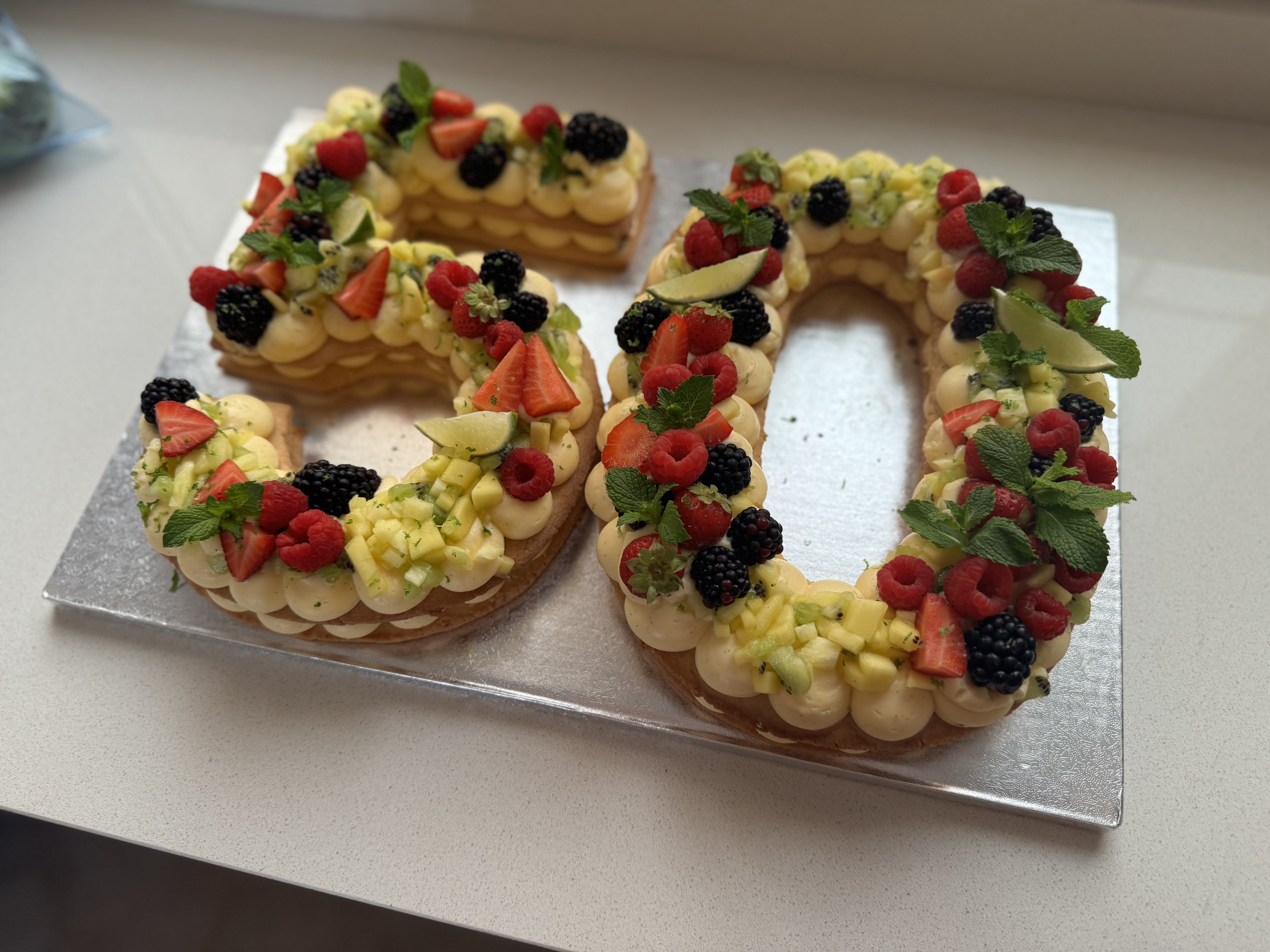 Pastel de cumpleaños número 50