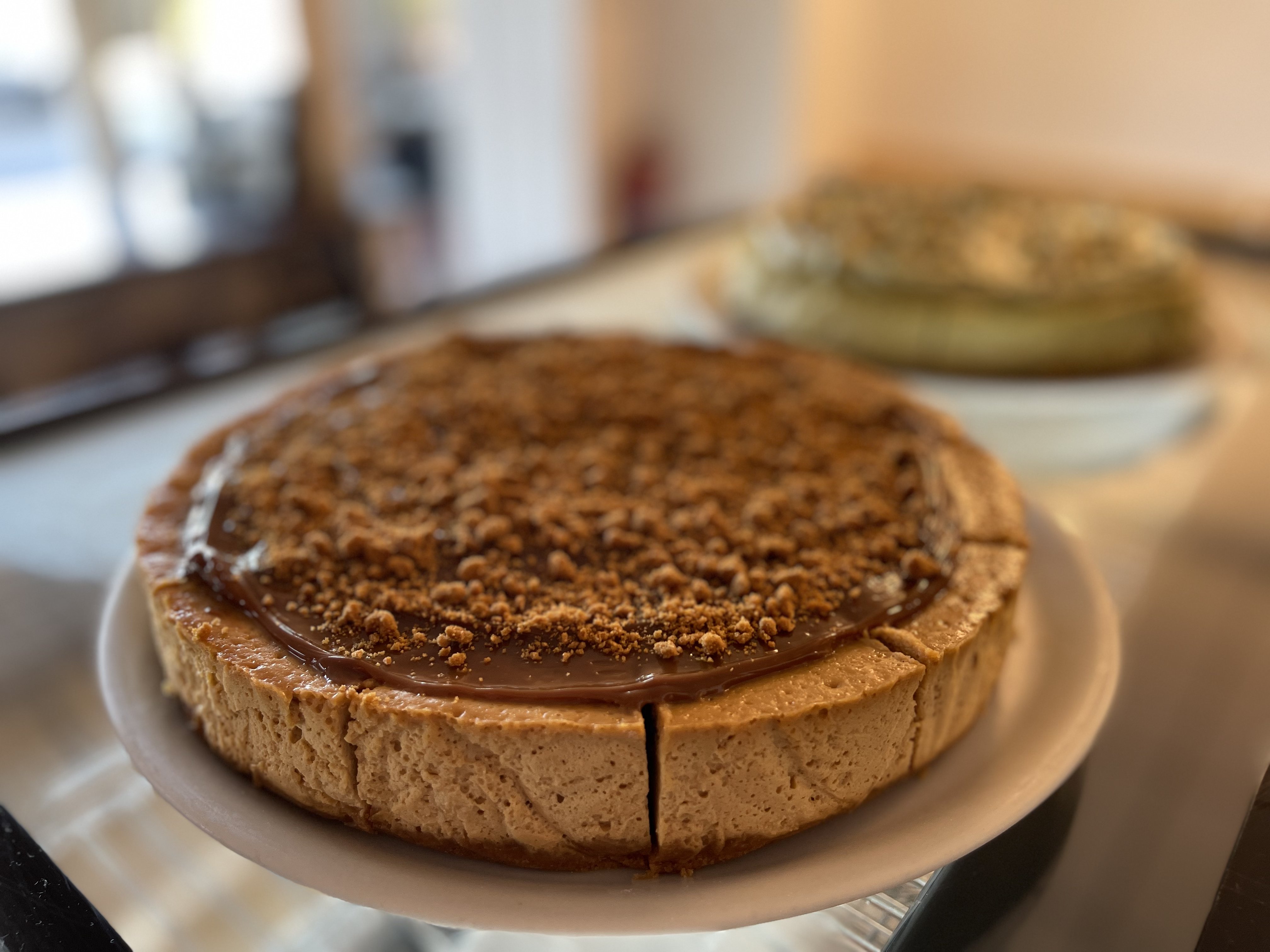 Pastel de café y nuez