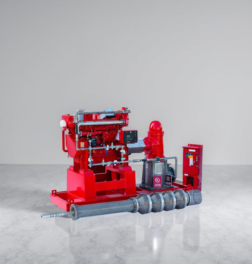 Motobomba contra incendio turbina vertical