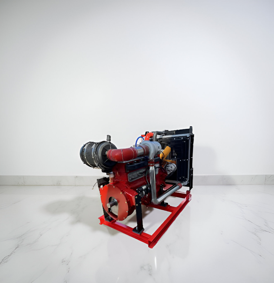 Motor diésel industrial con toma de fuerza