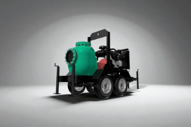 Bomba de agua industrial móvil