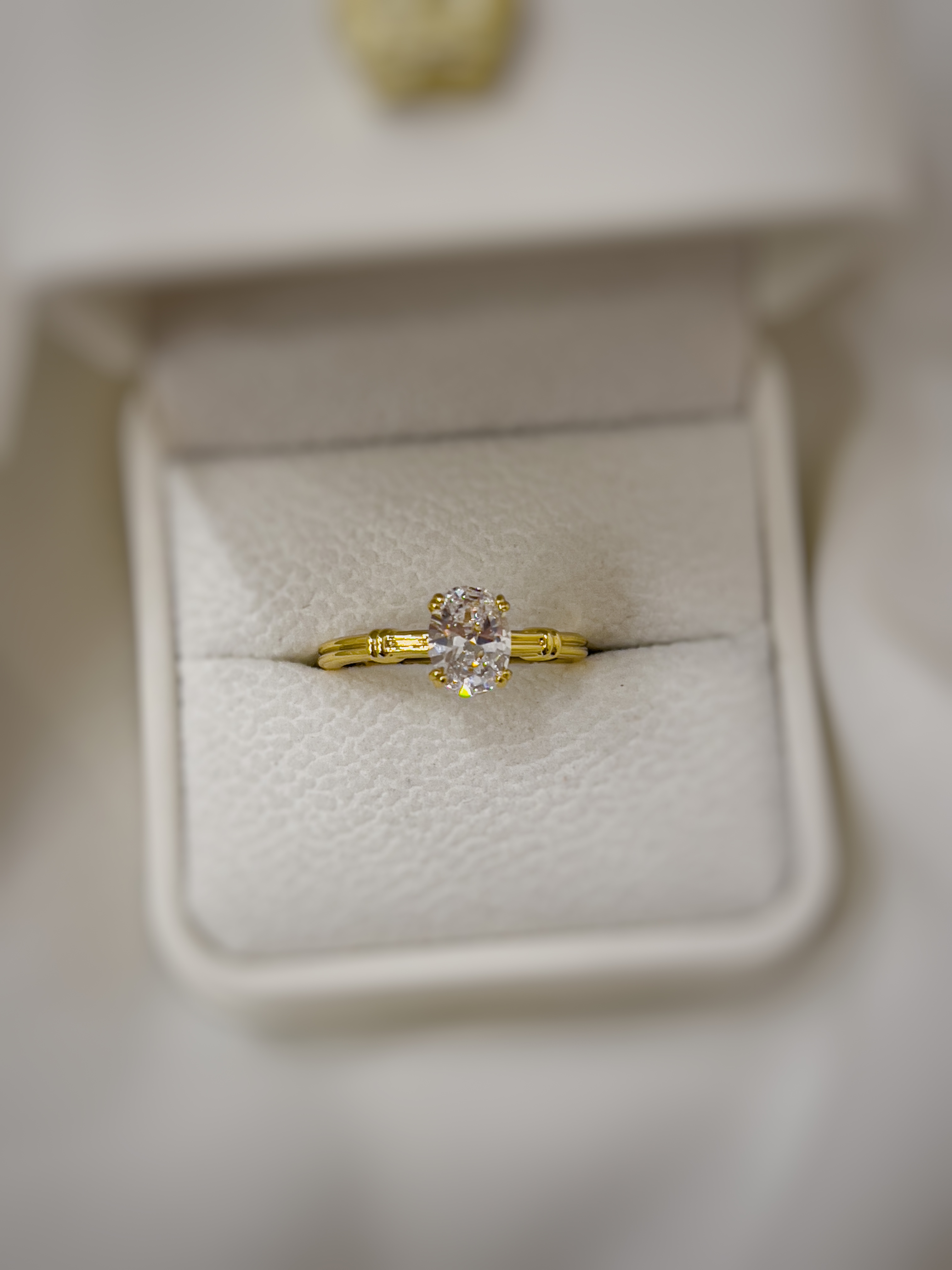 خاتم سوليتير دهبي