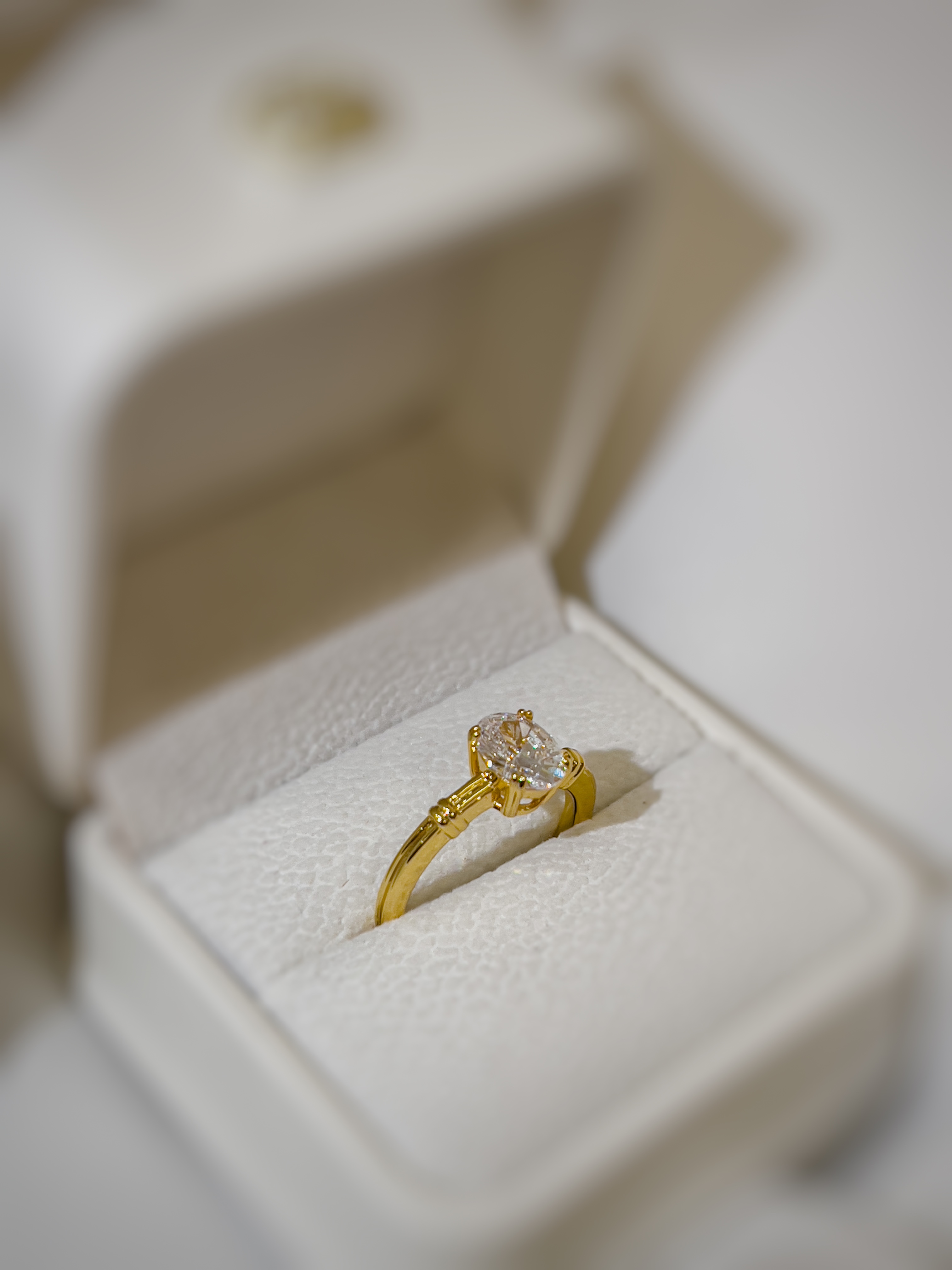 خاتم سوليتير دهبي