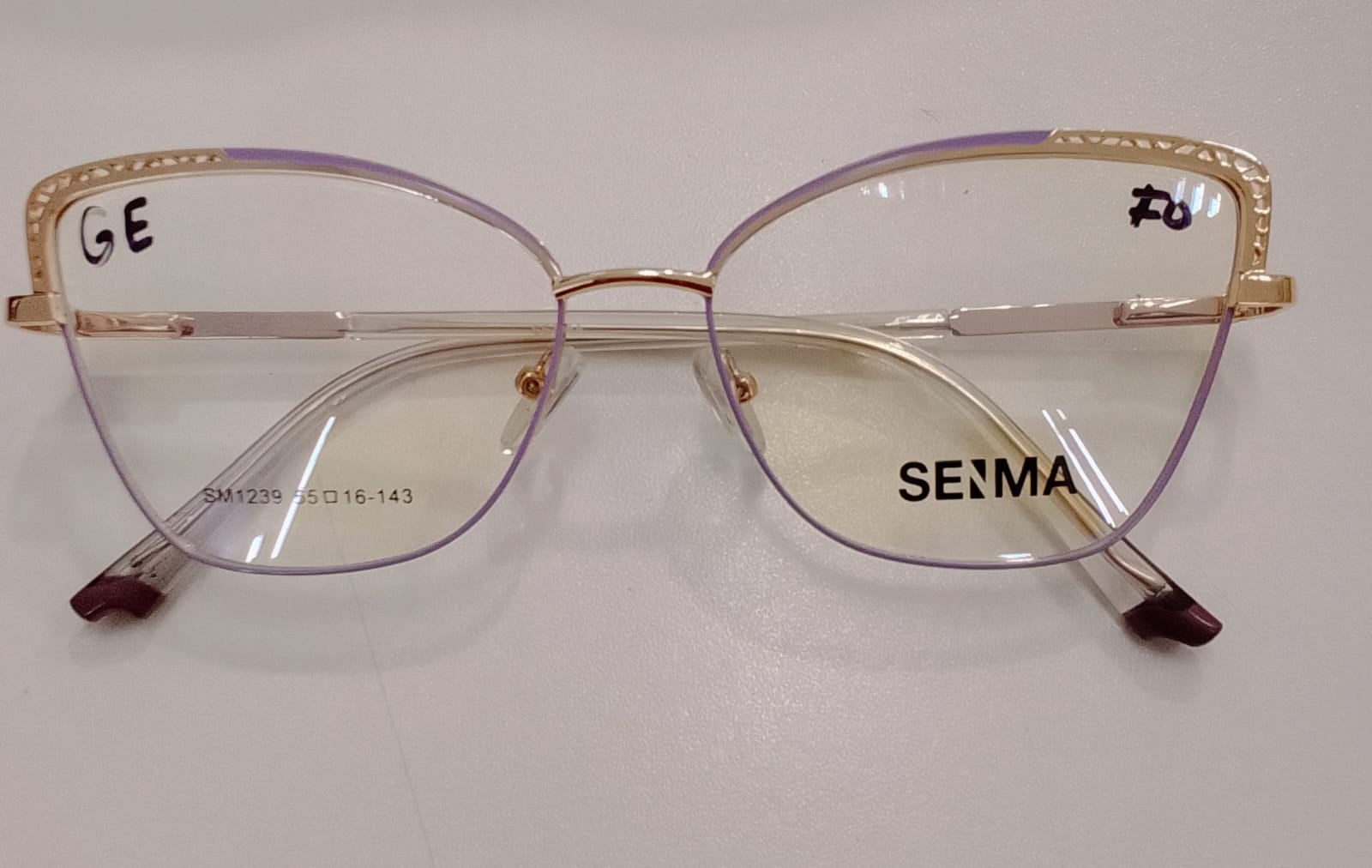 Gafas de montura dorada SENMA