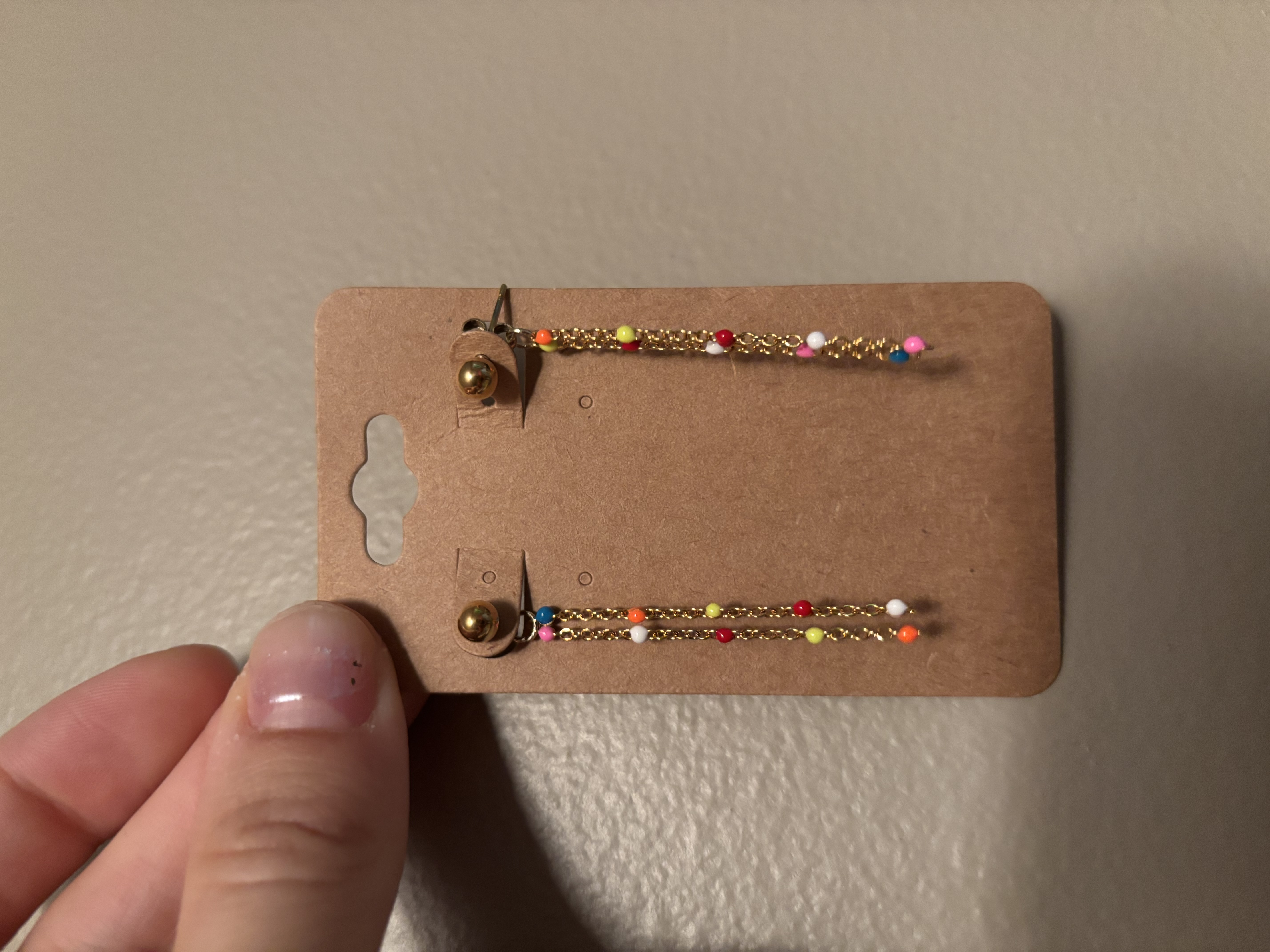 Colorful Beaded Dangle Earrings