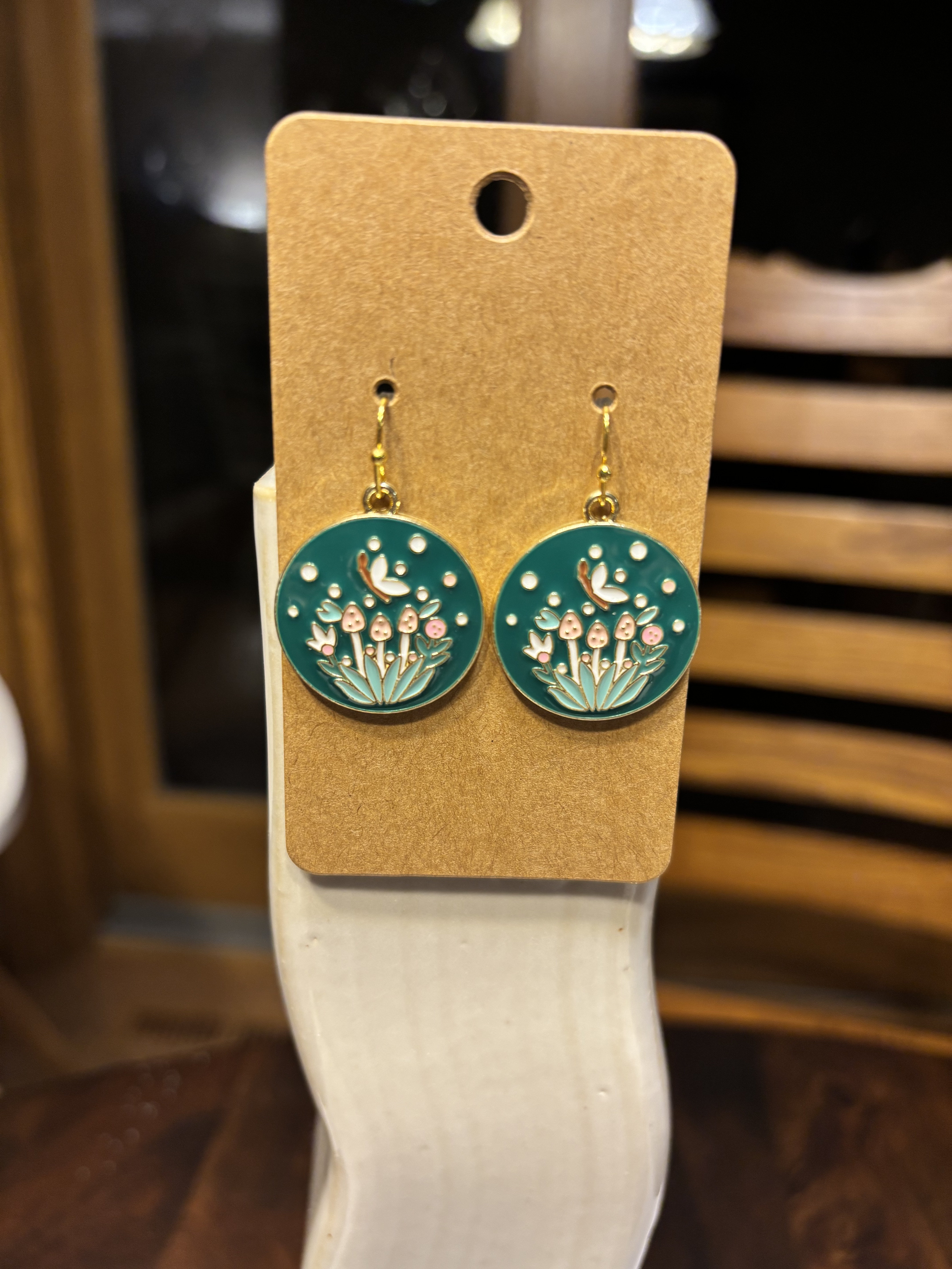 Handmade Mushroom Earrings