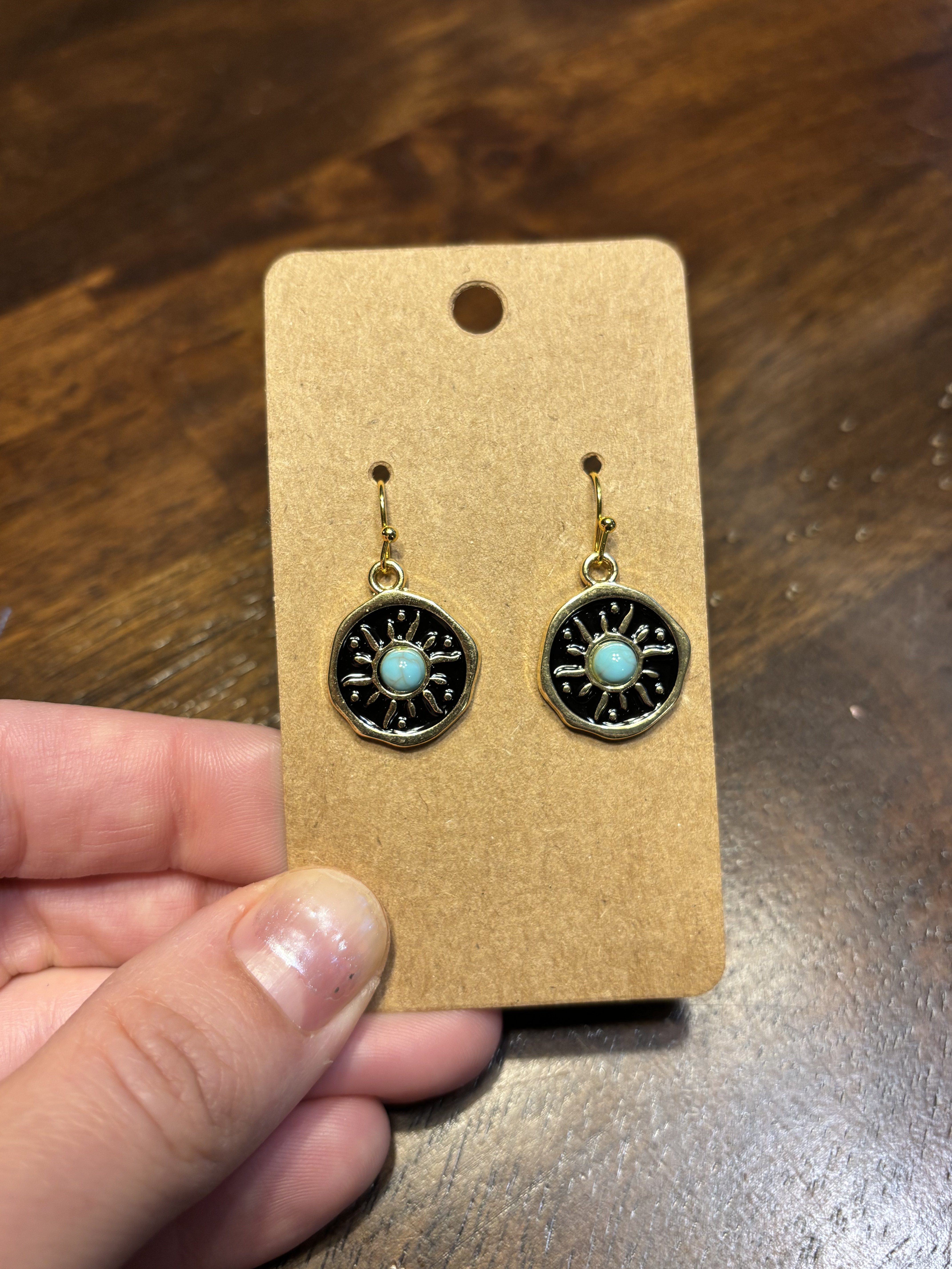 Sunburst Drop Earrings