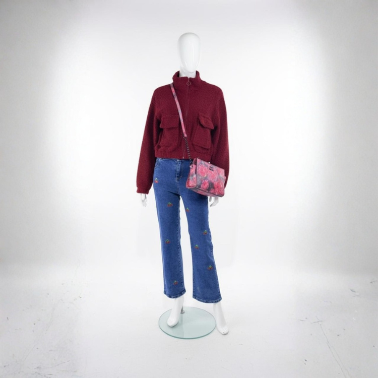 Bolso Estampado Rosado