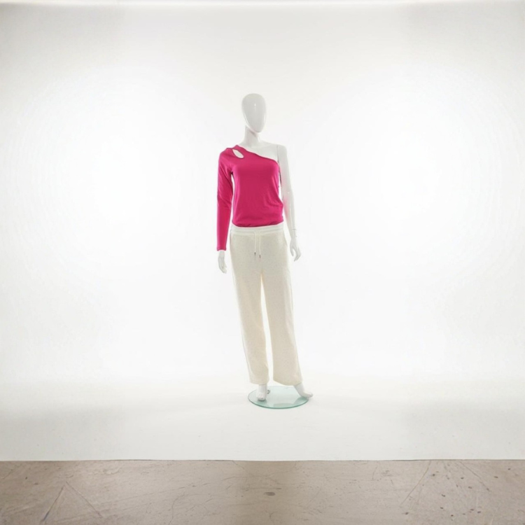 Blusa Rosa De Un Hombro