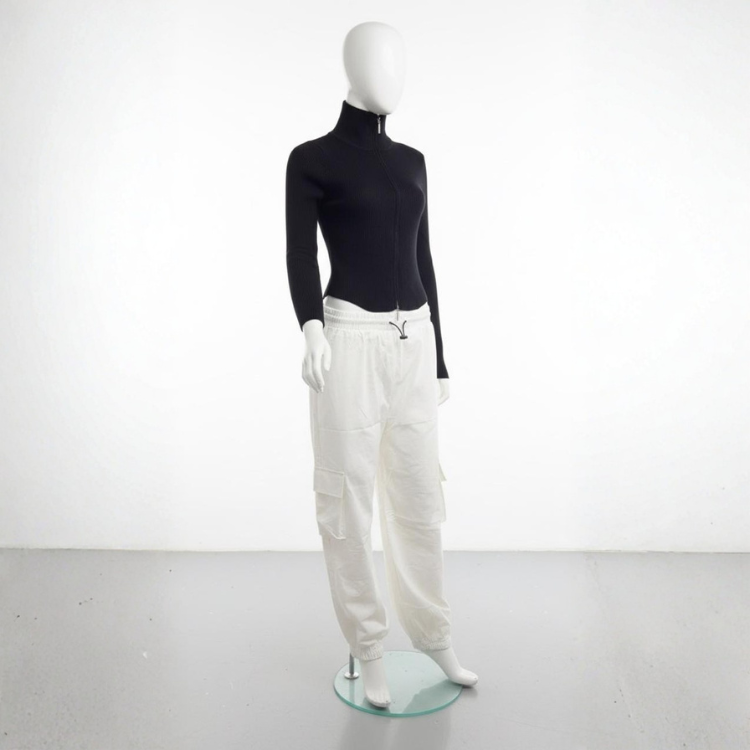 Pantalones Cargo Blancos