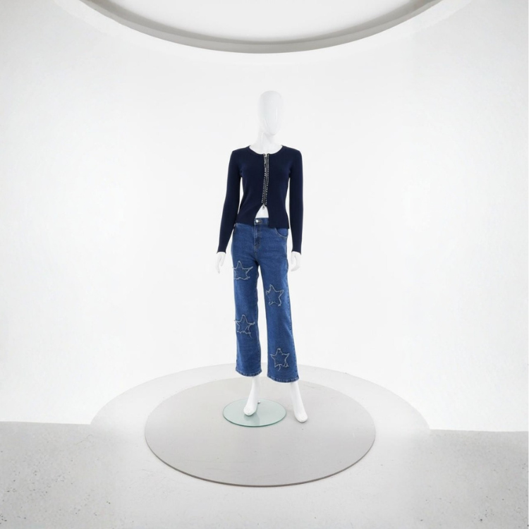 Jeans Azules De Estrellas