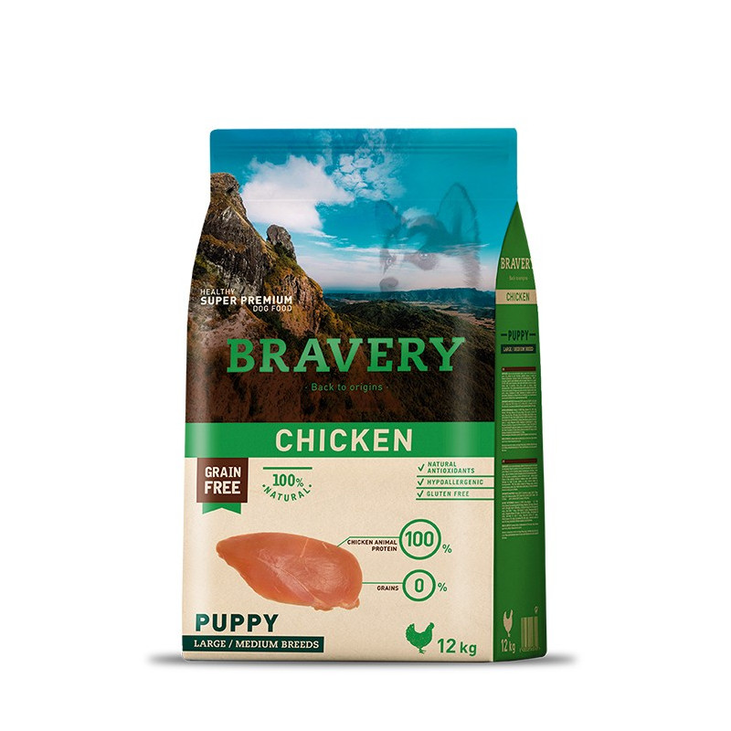 Bravery Chiken Puppy  LARGE/MEDIUM 12 kg