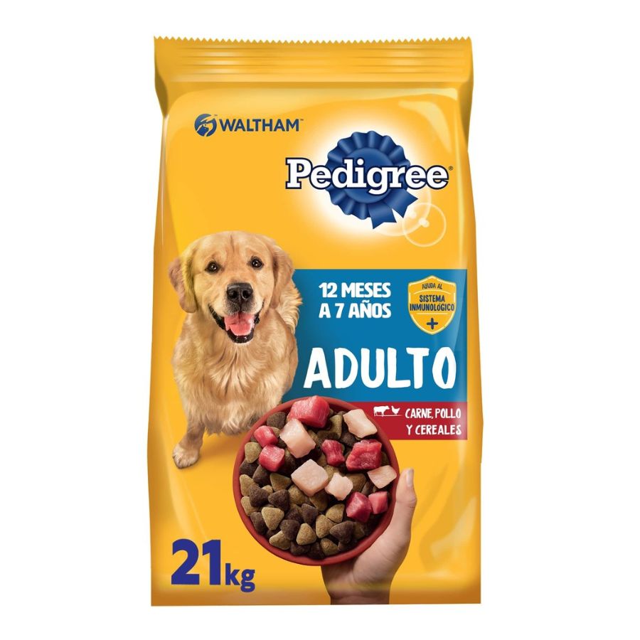 Pedigree Adulto Carne pollo y cereales 21 kg 