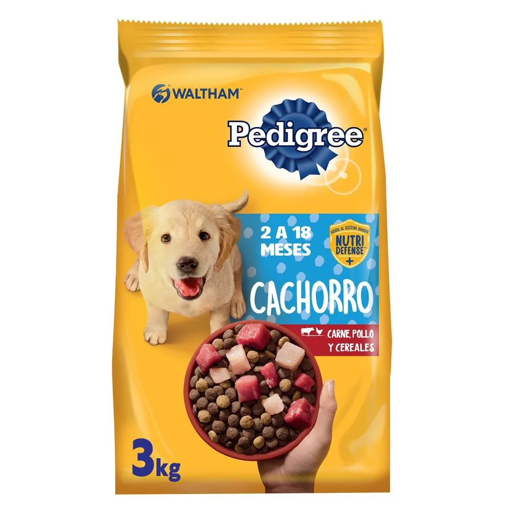 Pedigree Cachorro Carne pollo y cereales 3 kg