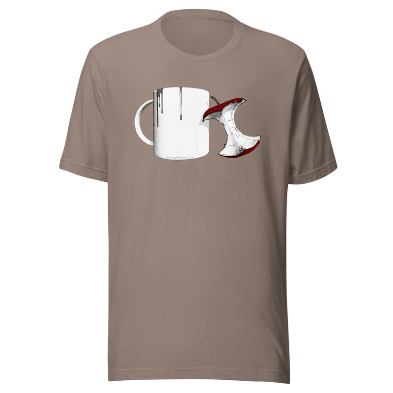 Coffee and an Apple Unisex t-shirt