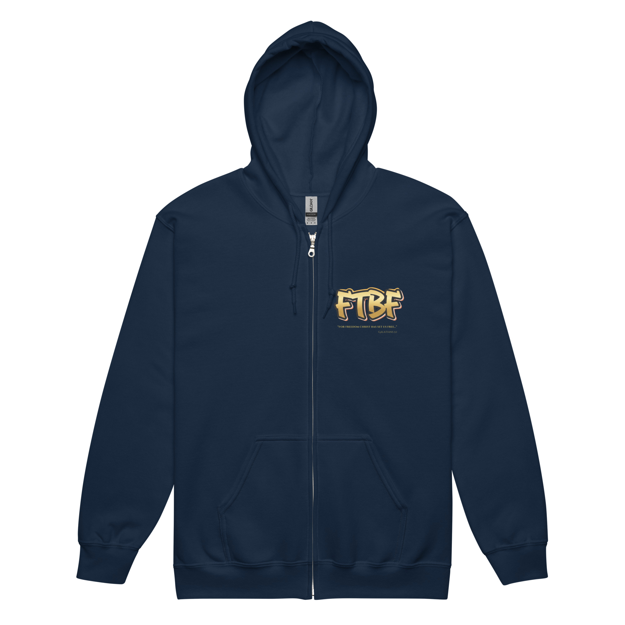 Unisex Faith To Be Free Zipper Hoodie