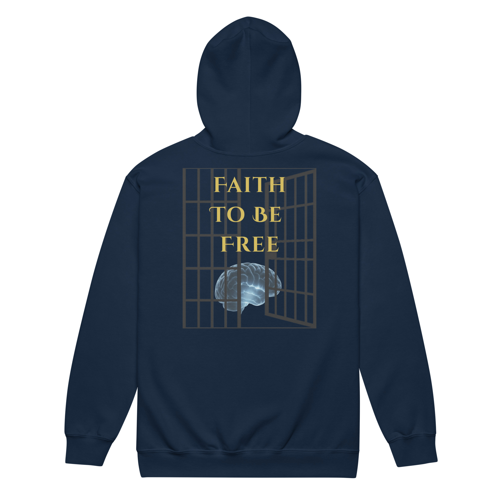 Unisex Faith To Be Free Zipper Hoodie