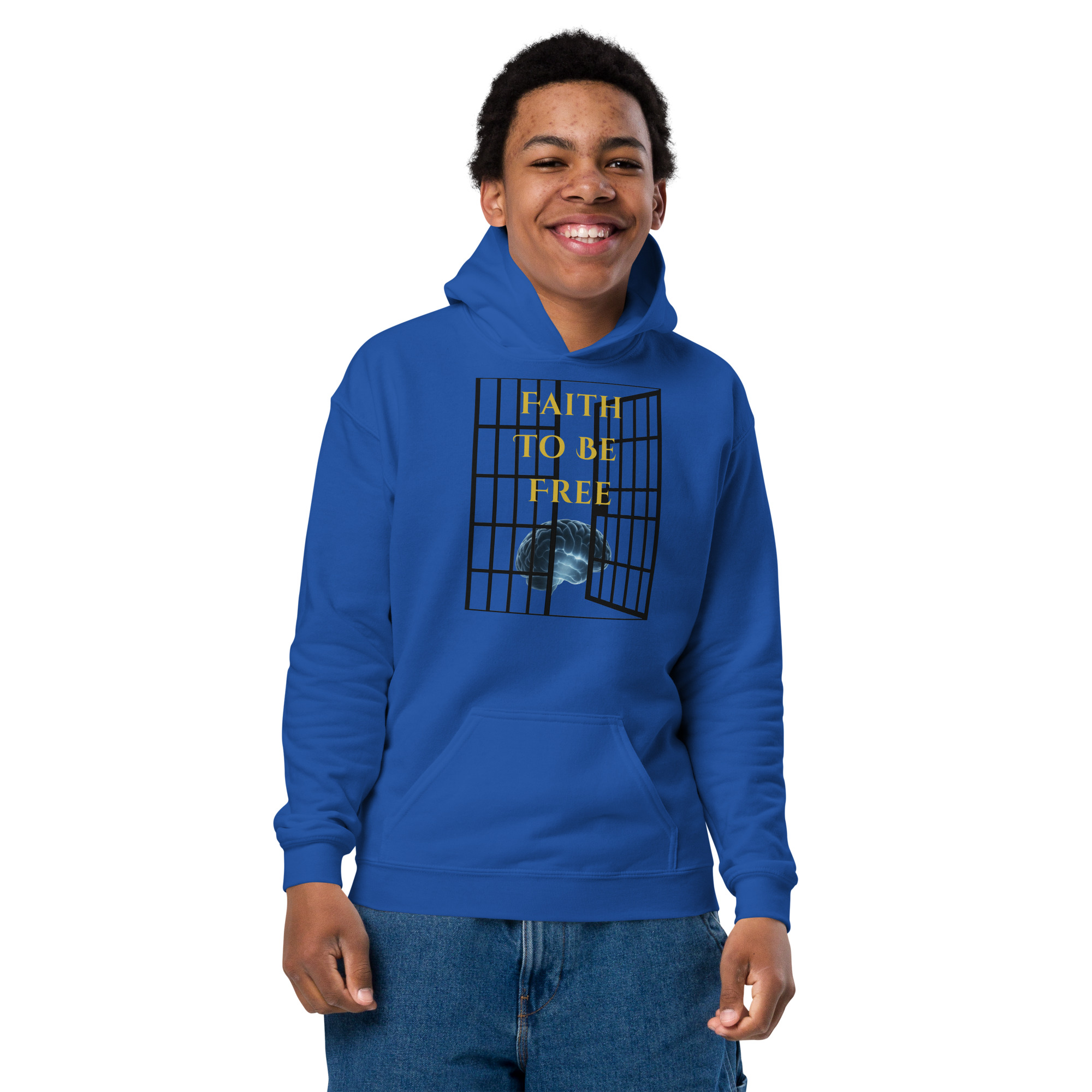 Faith To Be Free Youth Hoodie