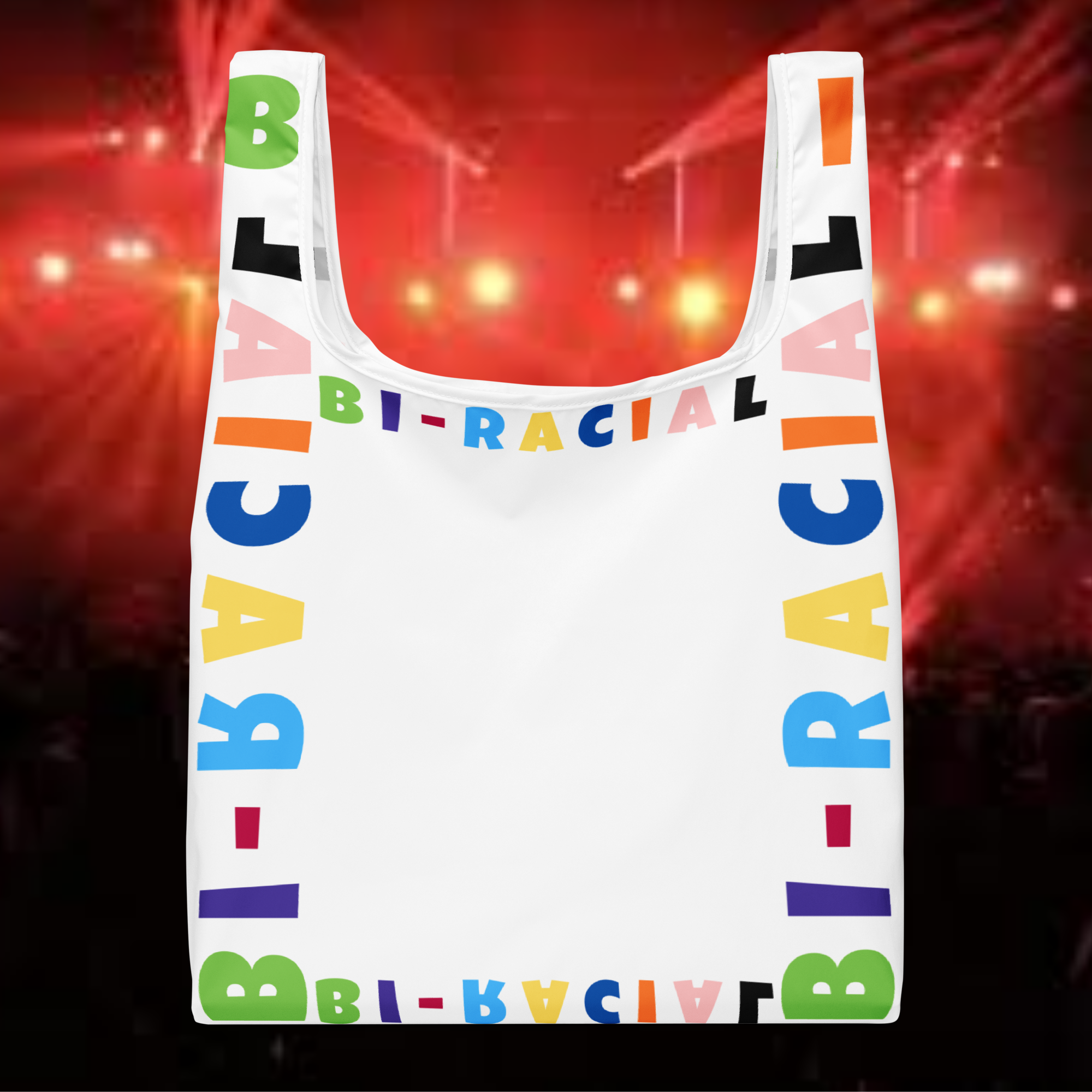 Bi-Racial Brand Reusable Shopping Bag