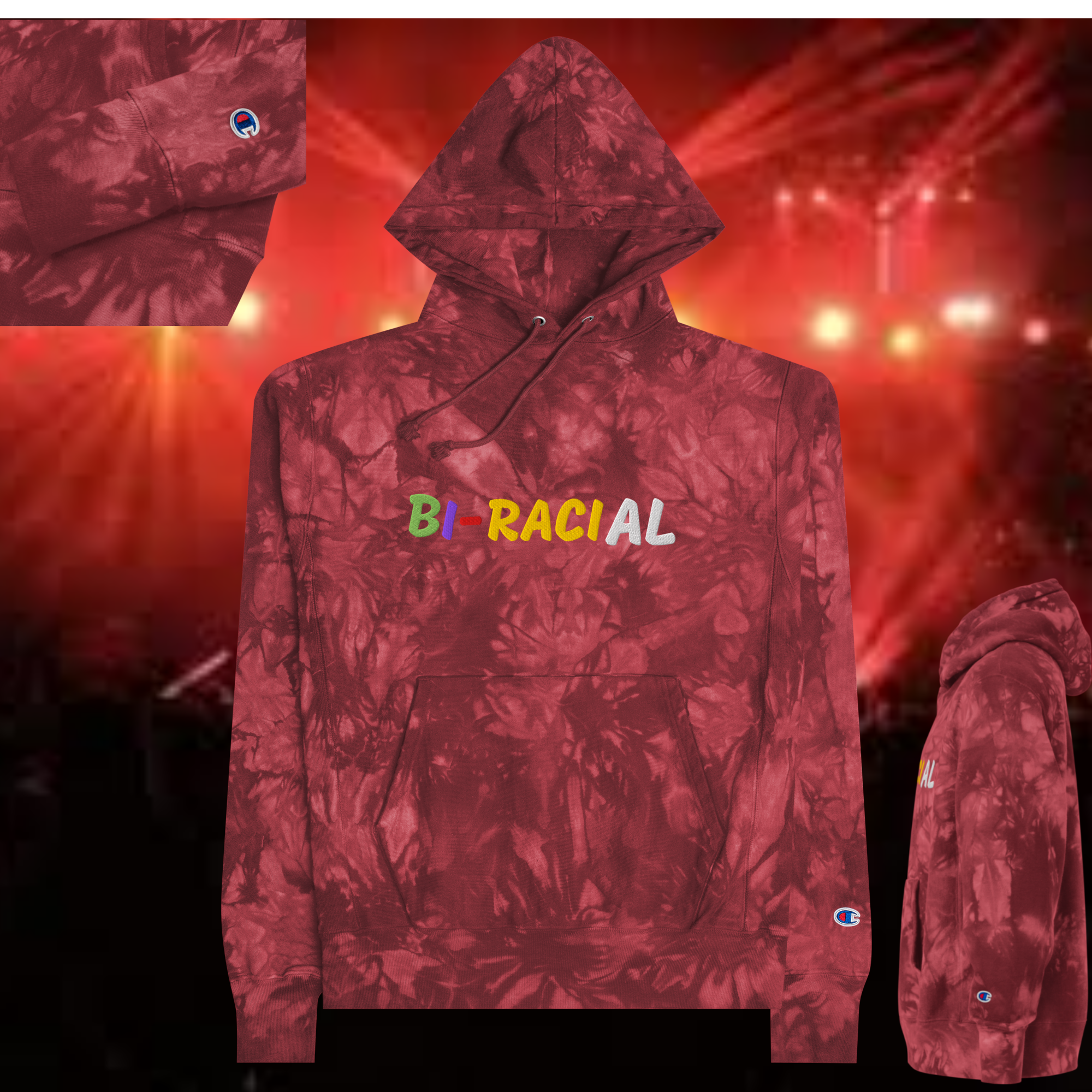 Bi-Racial Brand Tie-Dye Hoodie