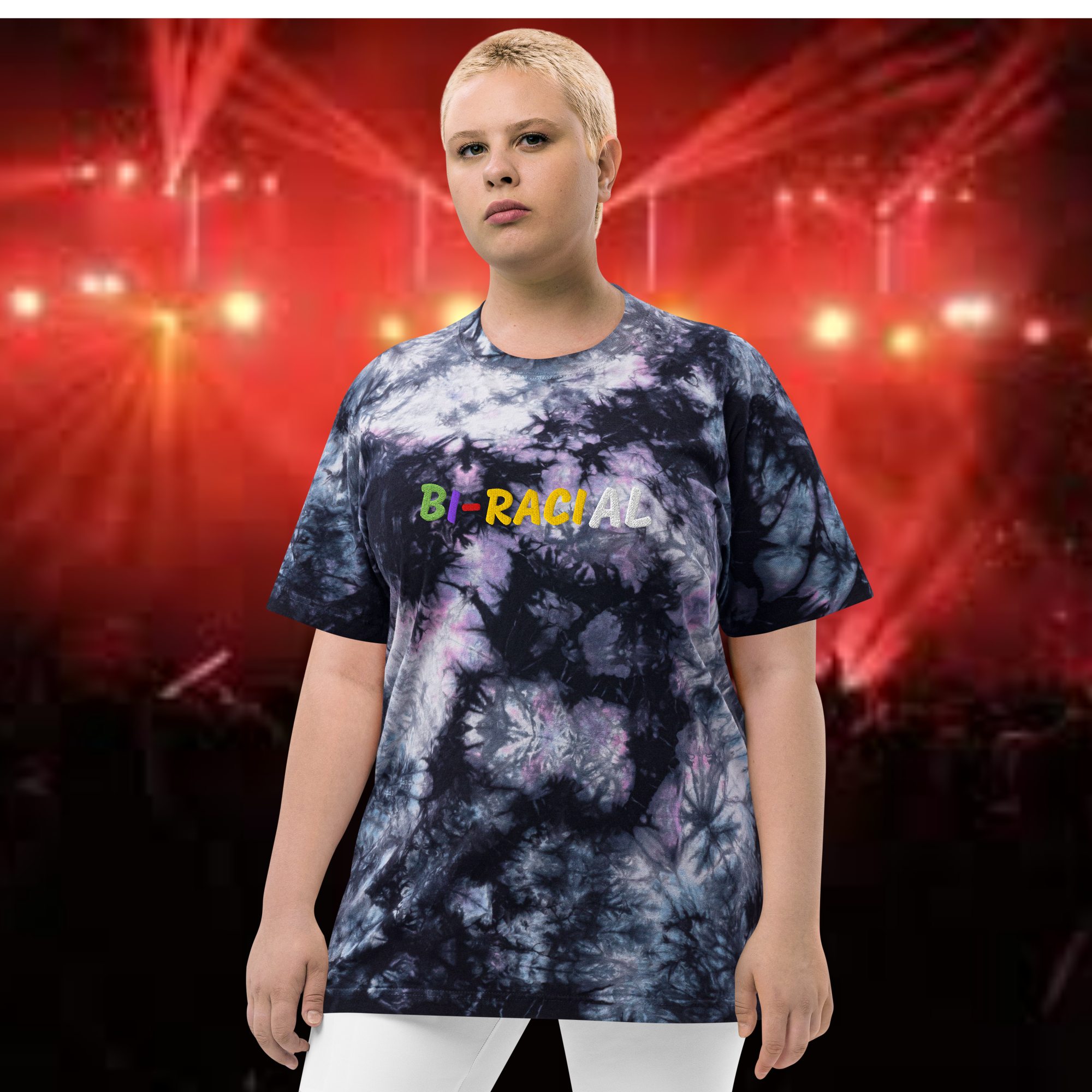 Bi-Racial Brand Oversized Tie-Dye T-Shirt